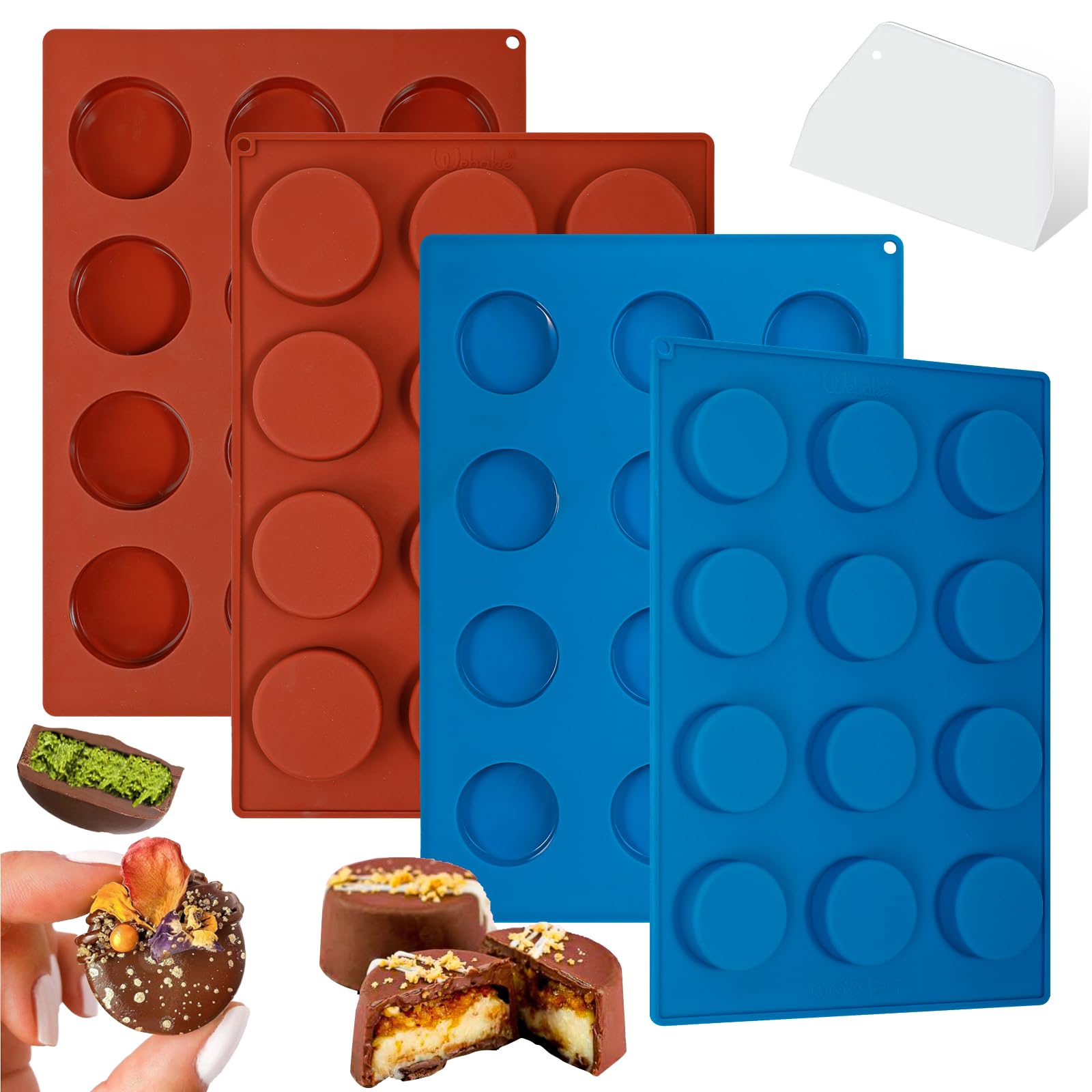 Webake Mini Flat Cake Pop Molds (4-Pack)