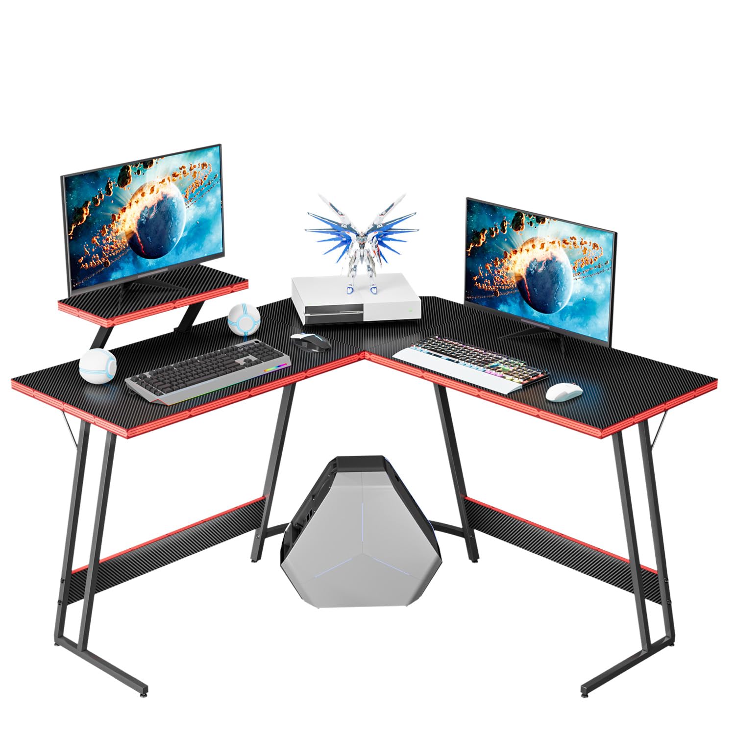 Homall L Shaped Gaming Desk, Black 47 Inch