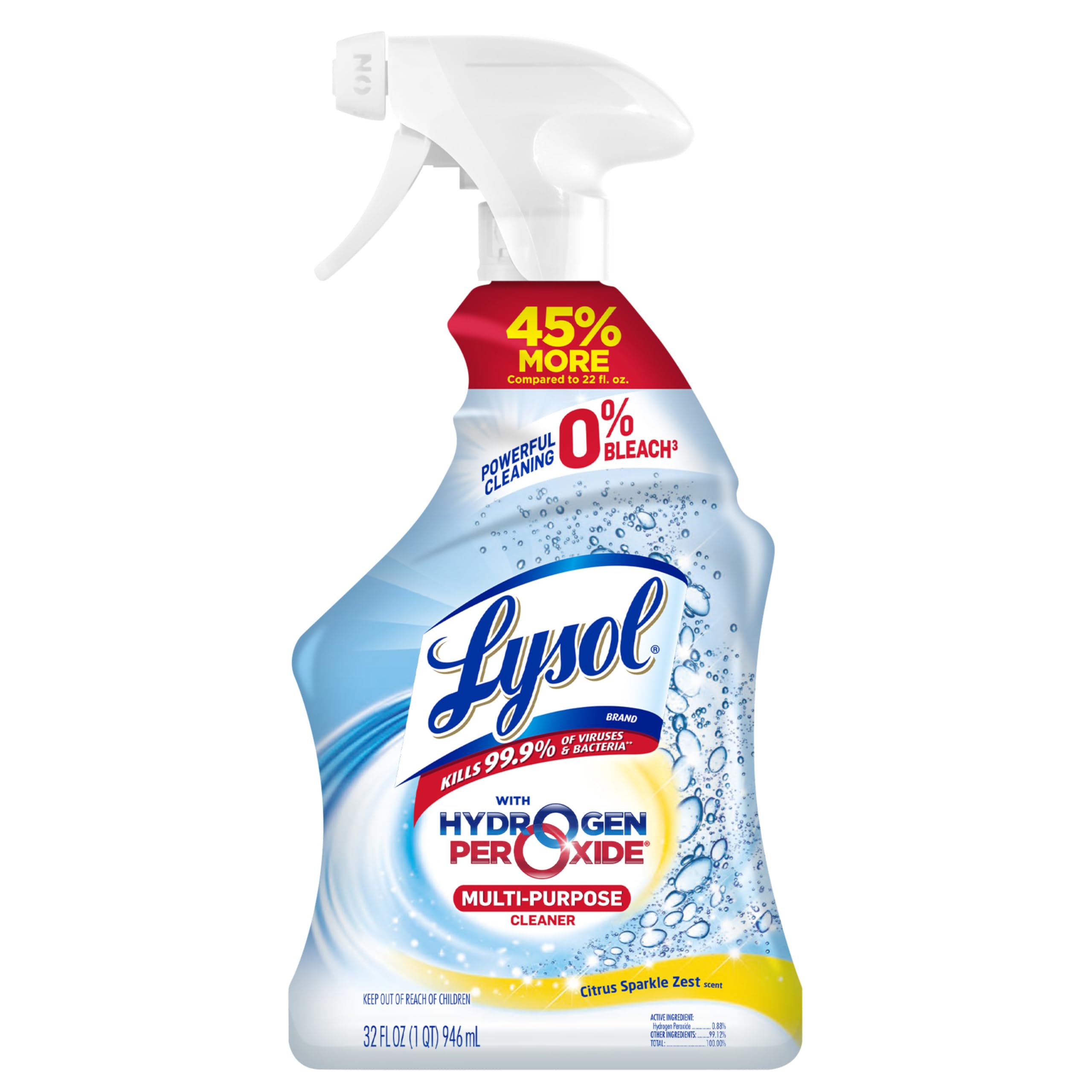 Lysol Power and Free (Hydrogen Peroxide, Citrus)
