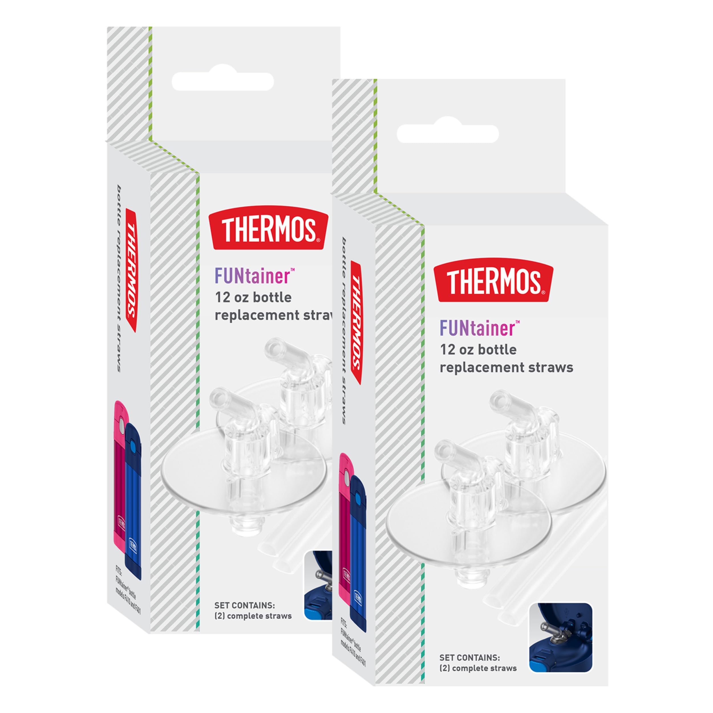 Thermos FUNtainer Replacement Straws (4-Pack)