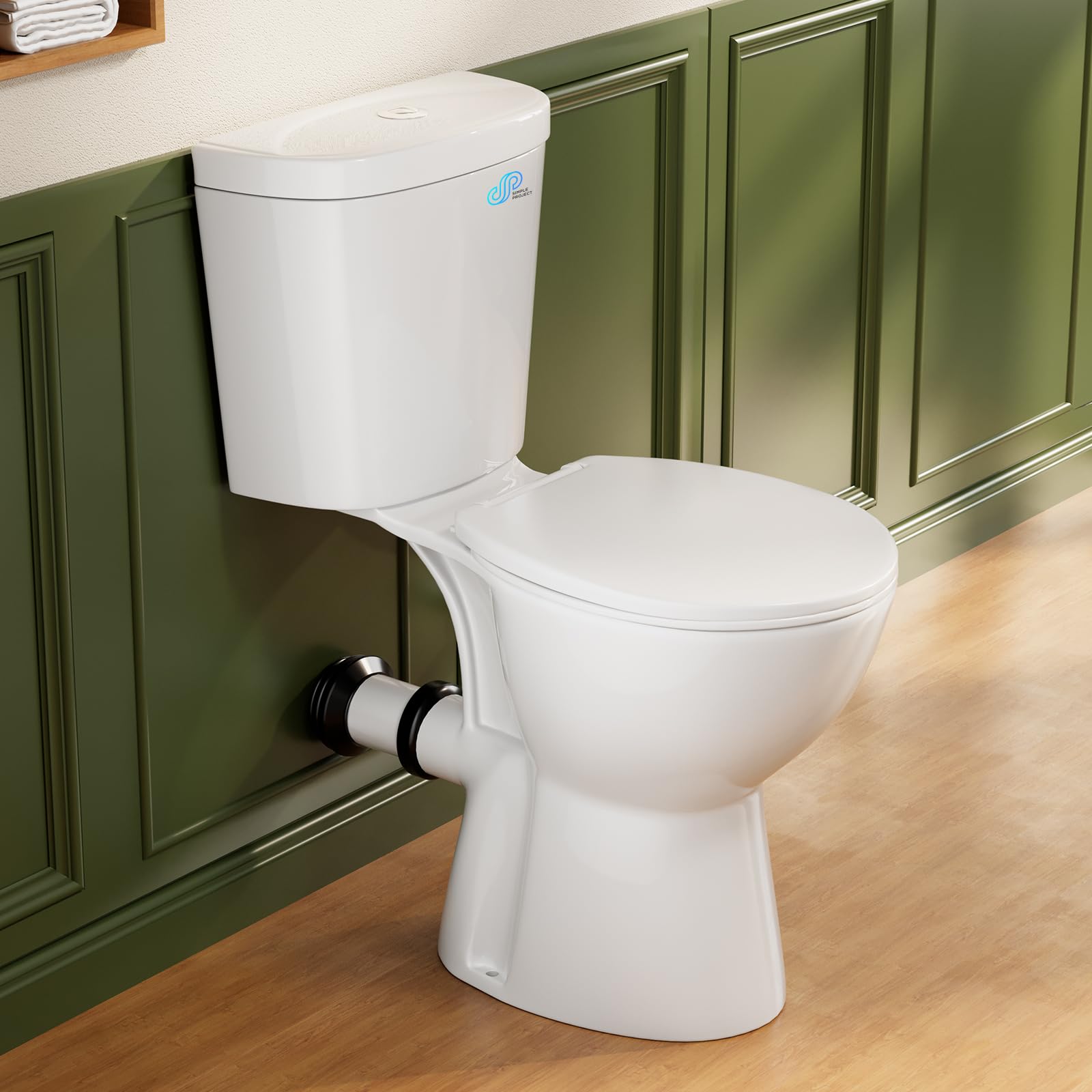 Simple Project Rear Outlet Comfort-Height Toilet