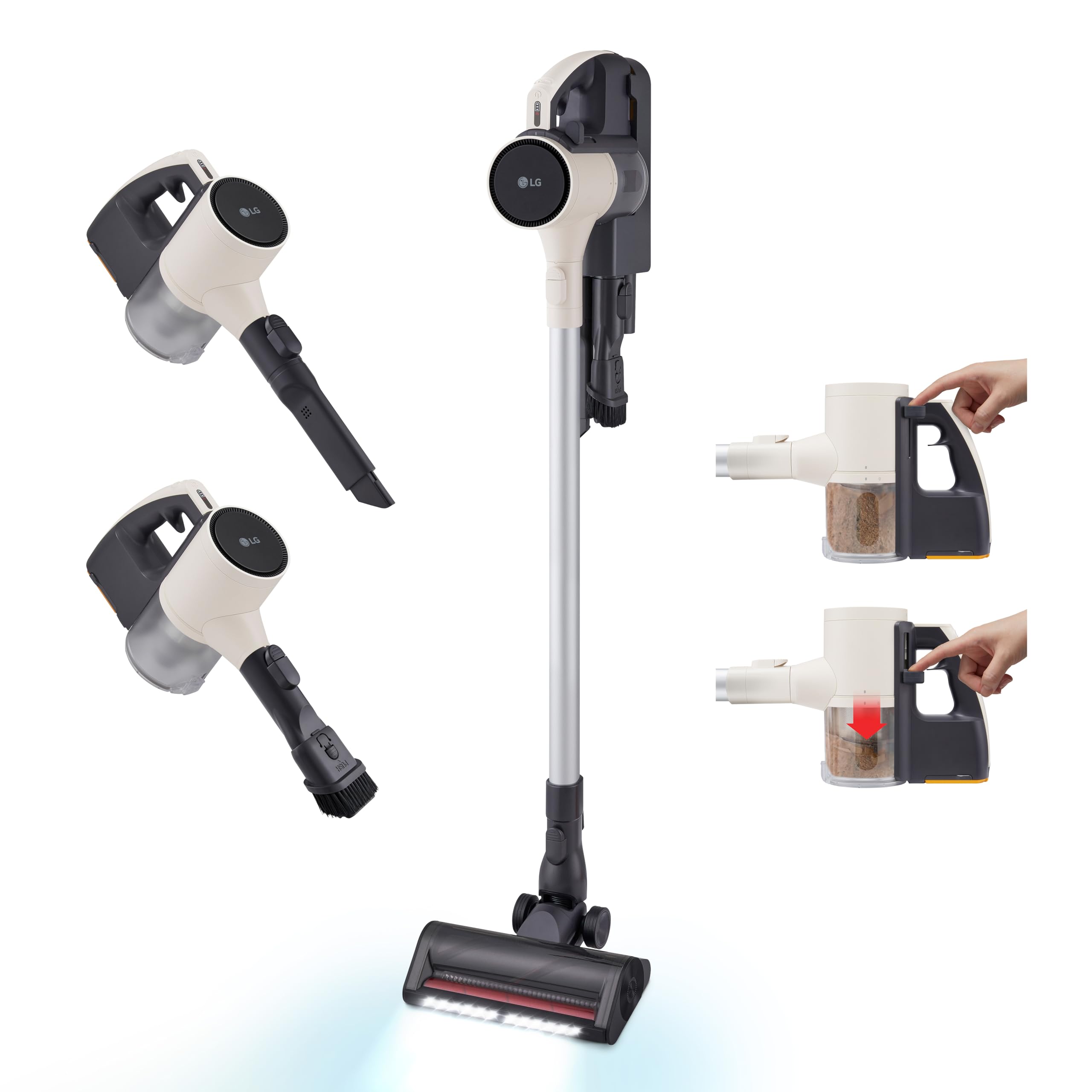 LG CordZero Q3 Cordless Stick — Auto Multi-Surface Detect, 15 Cyclones, Kompressor Dirt Compression
