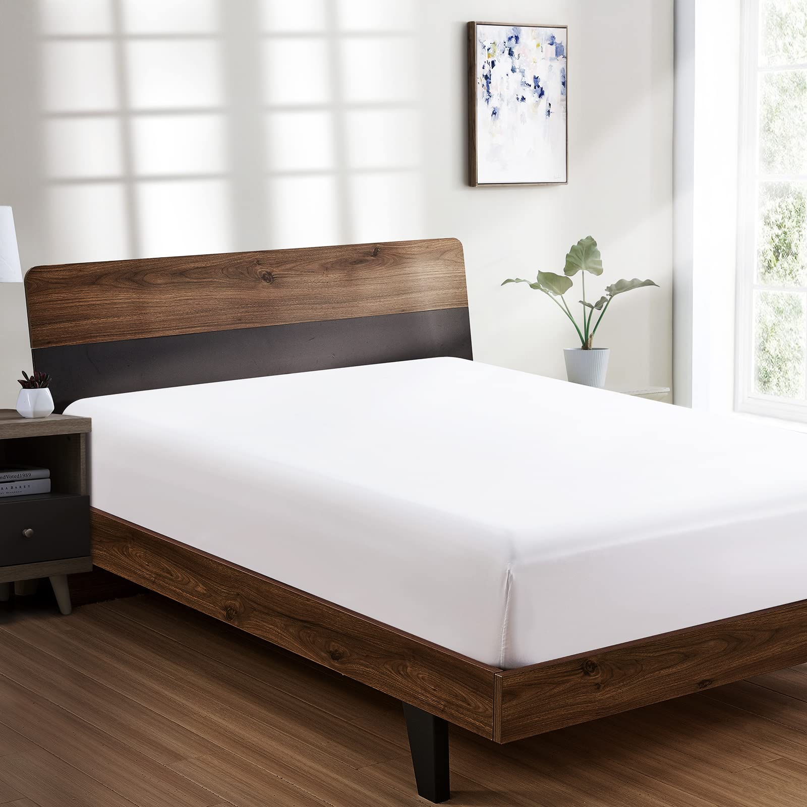 FreshCulture Brushed Microfiber Twin Fitted Sheet