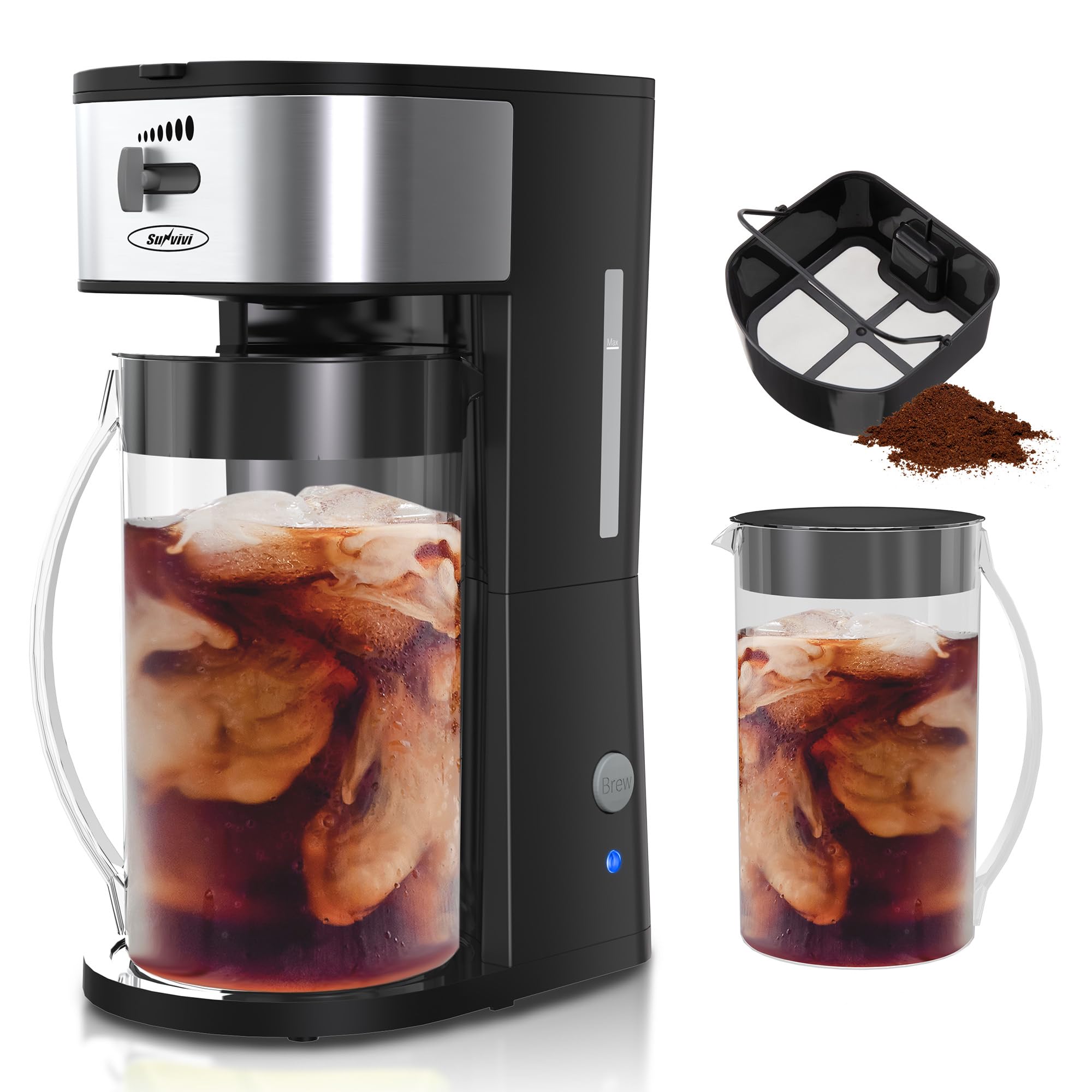 SUNVIVI 2.5‑Quart Iced Tea Maker