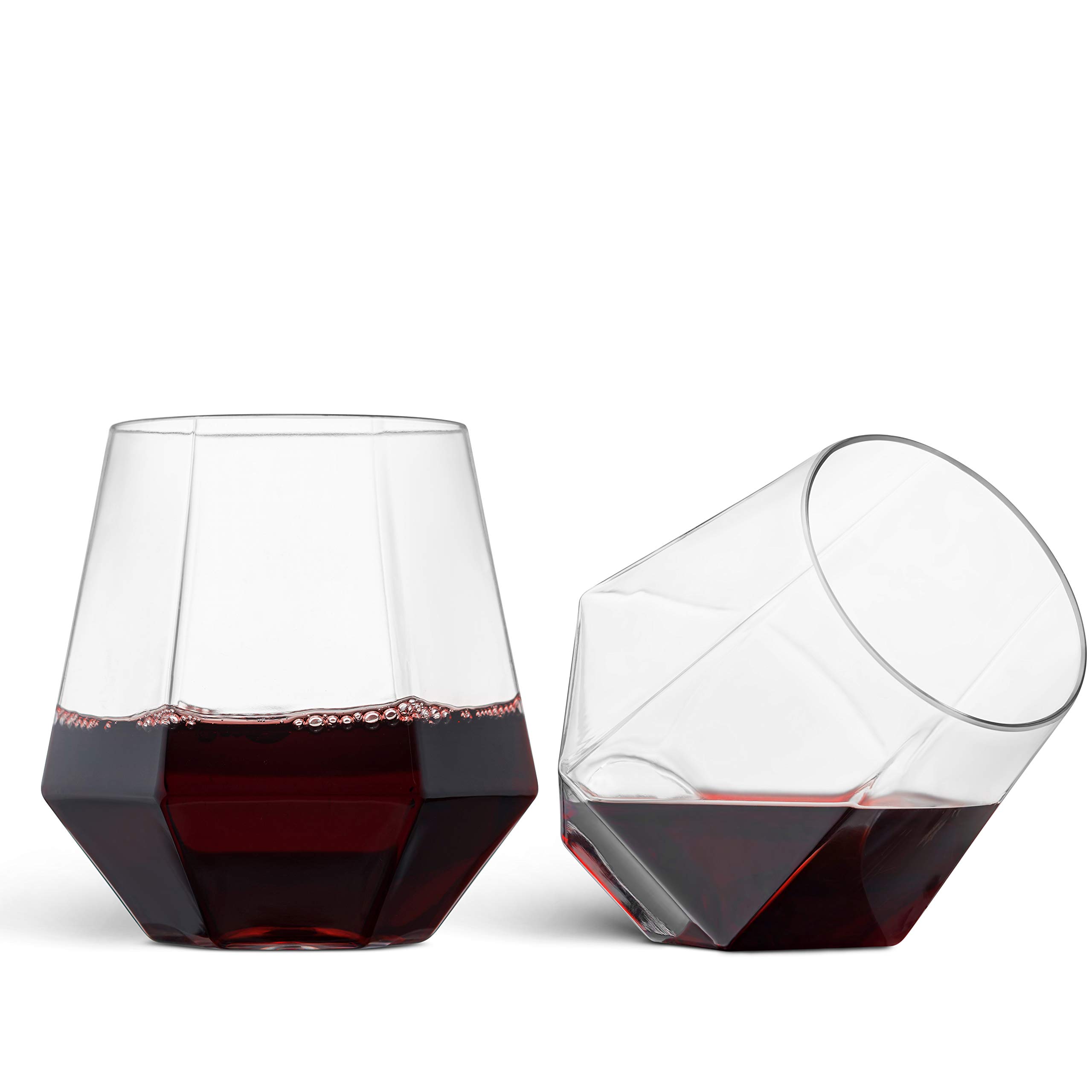 Munfix Diamond Stemless Wine Tumblers