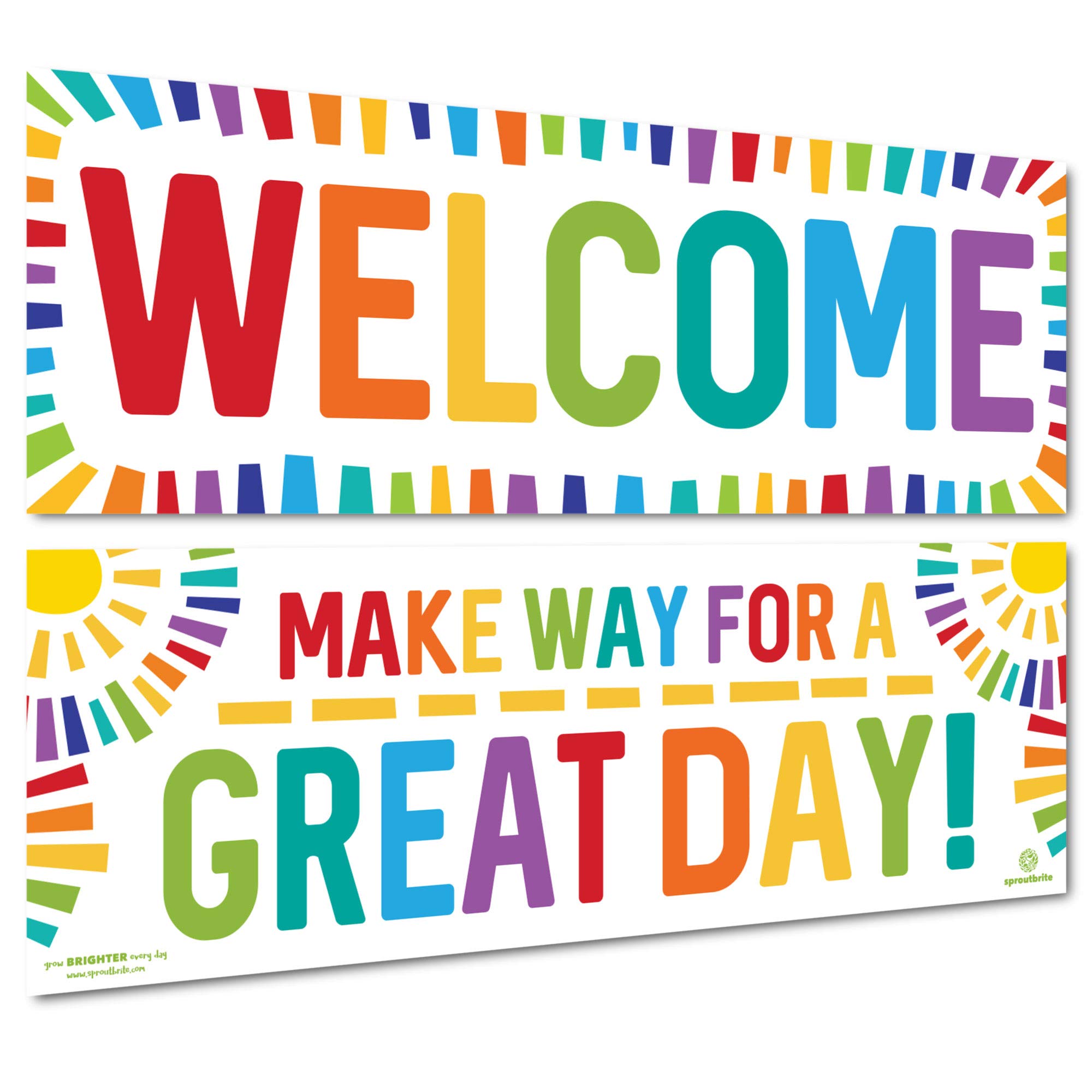 Sproutbrite Multicolor Welcome Banner