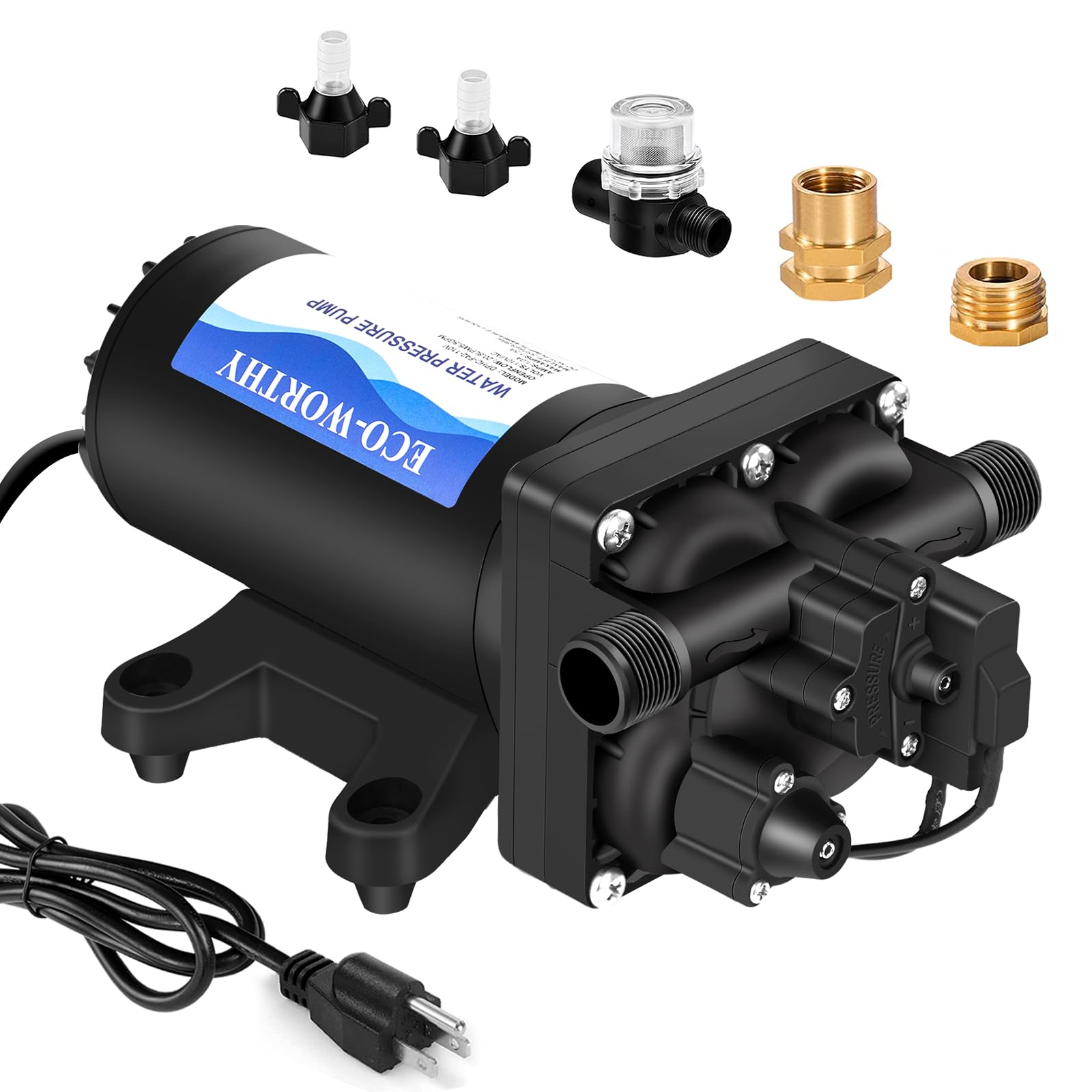 ECO‑WORTHY 110V Diaphragm Booster Pump