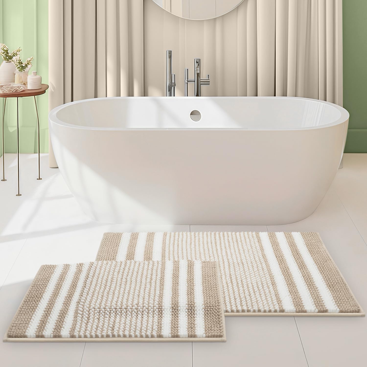 Tindbea Chenille Bath Rug Set