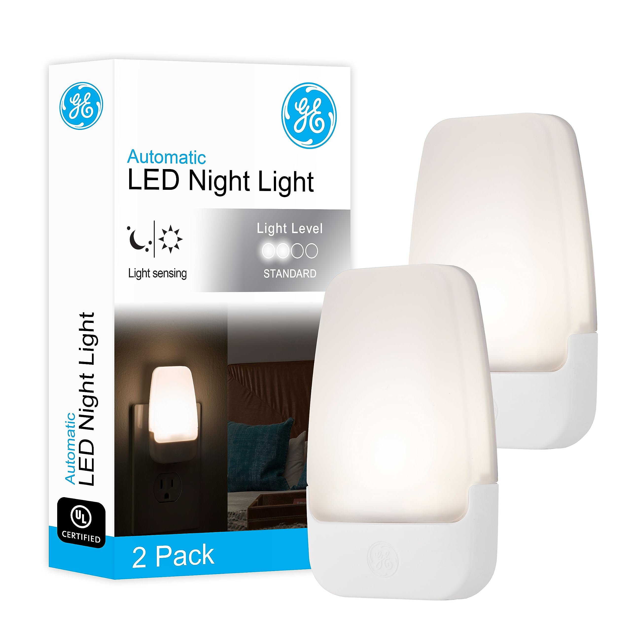 GE Light‑Sensing LED Night Light