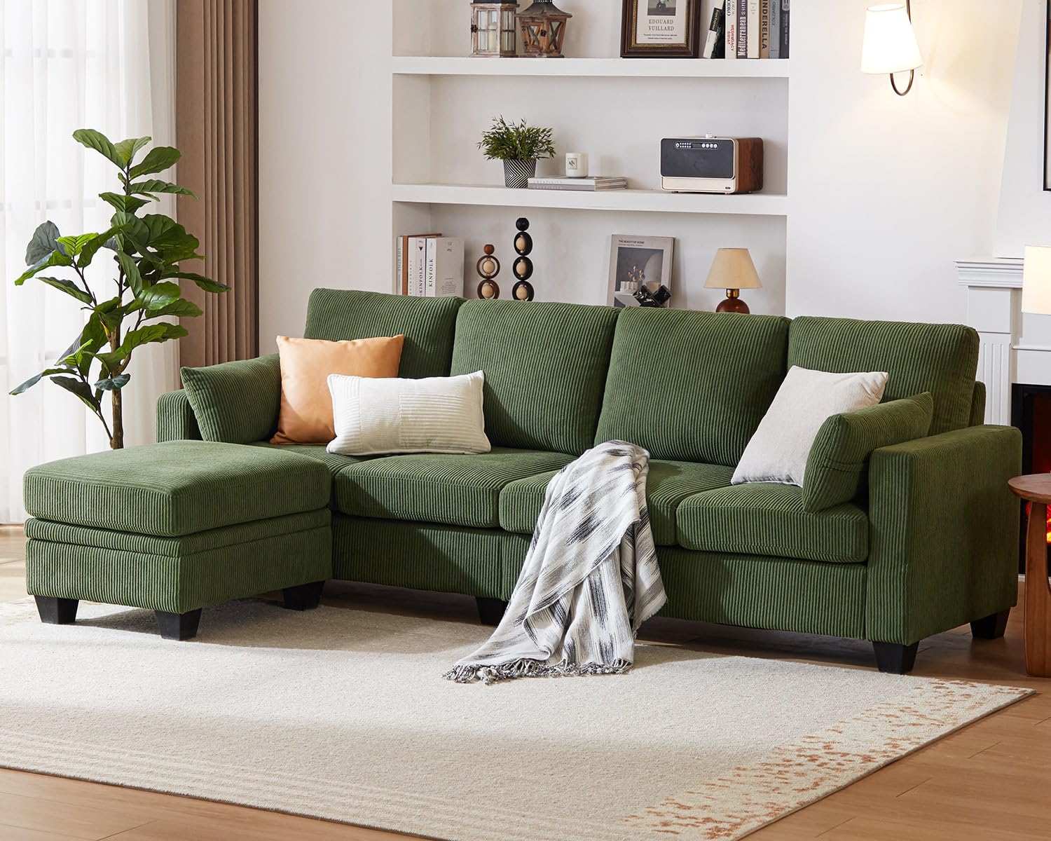 CHIC HOUSE Corduroy Modular Sectional