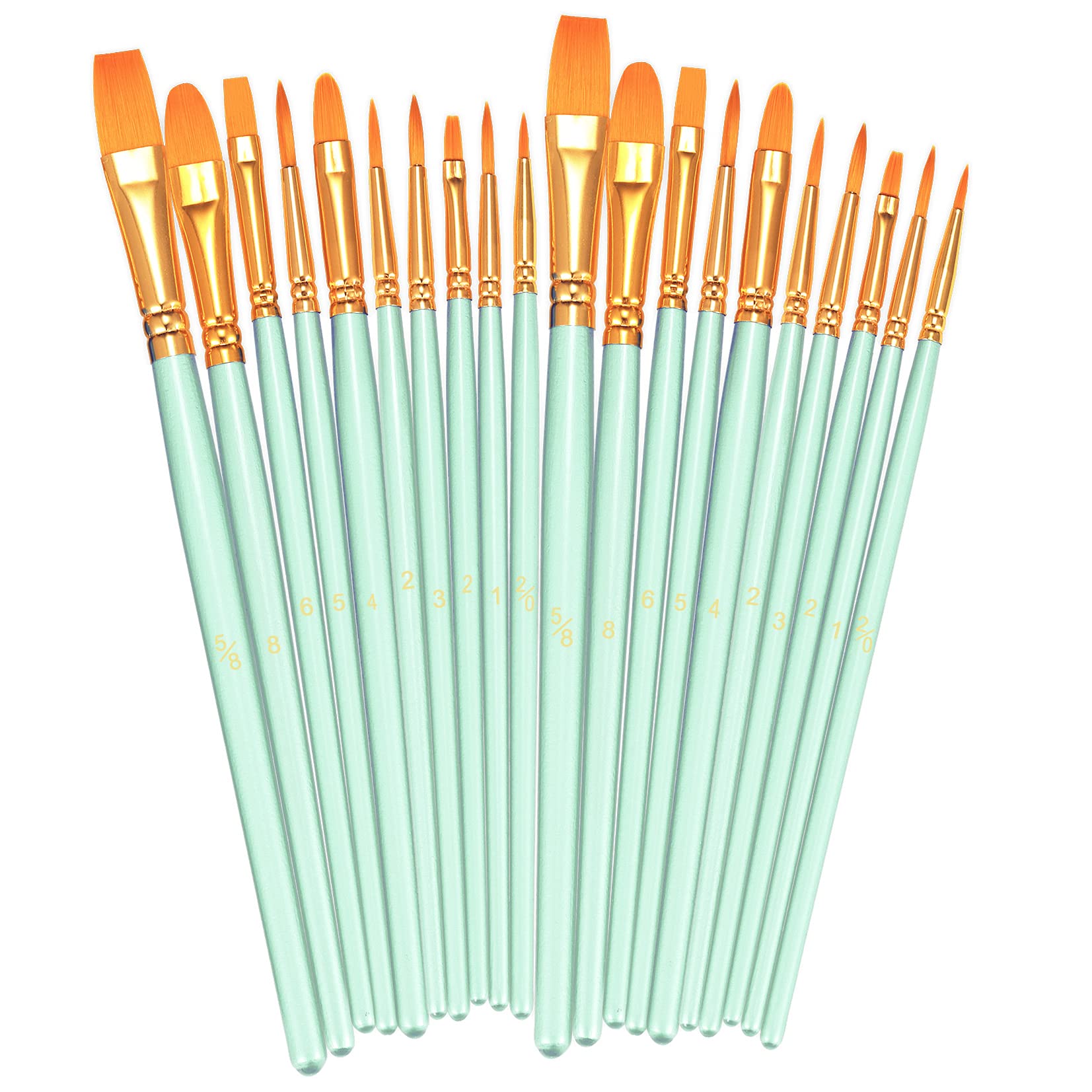BOSOBO 20-Piece Nylon Brush Set