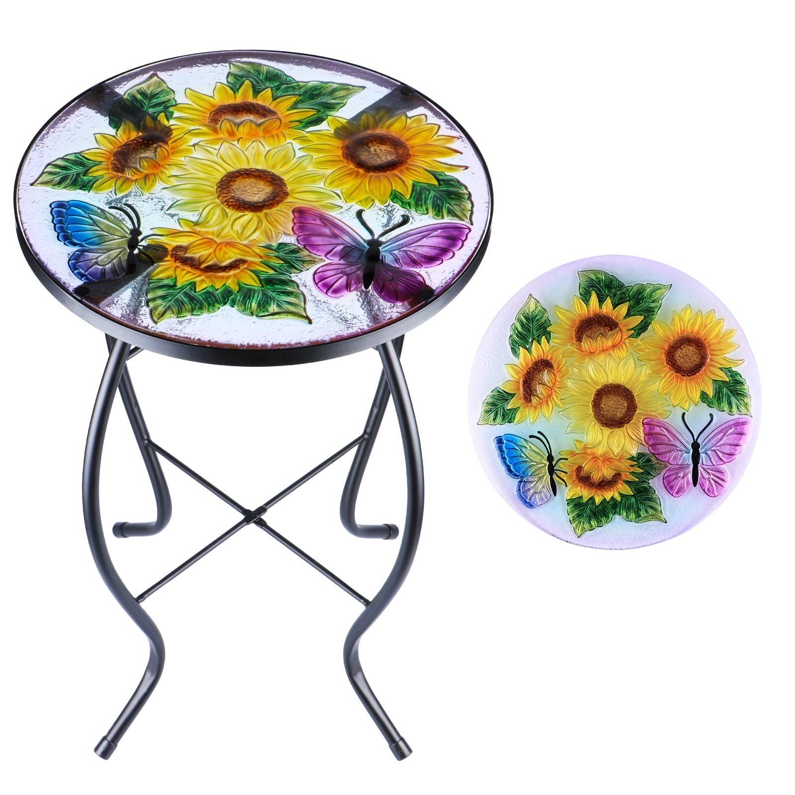 MUMTOP Sunflower Mosaic Side Table