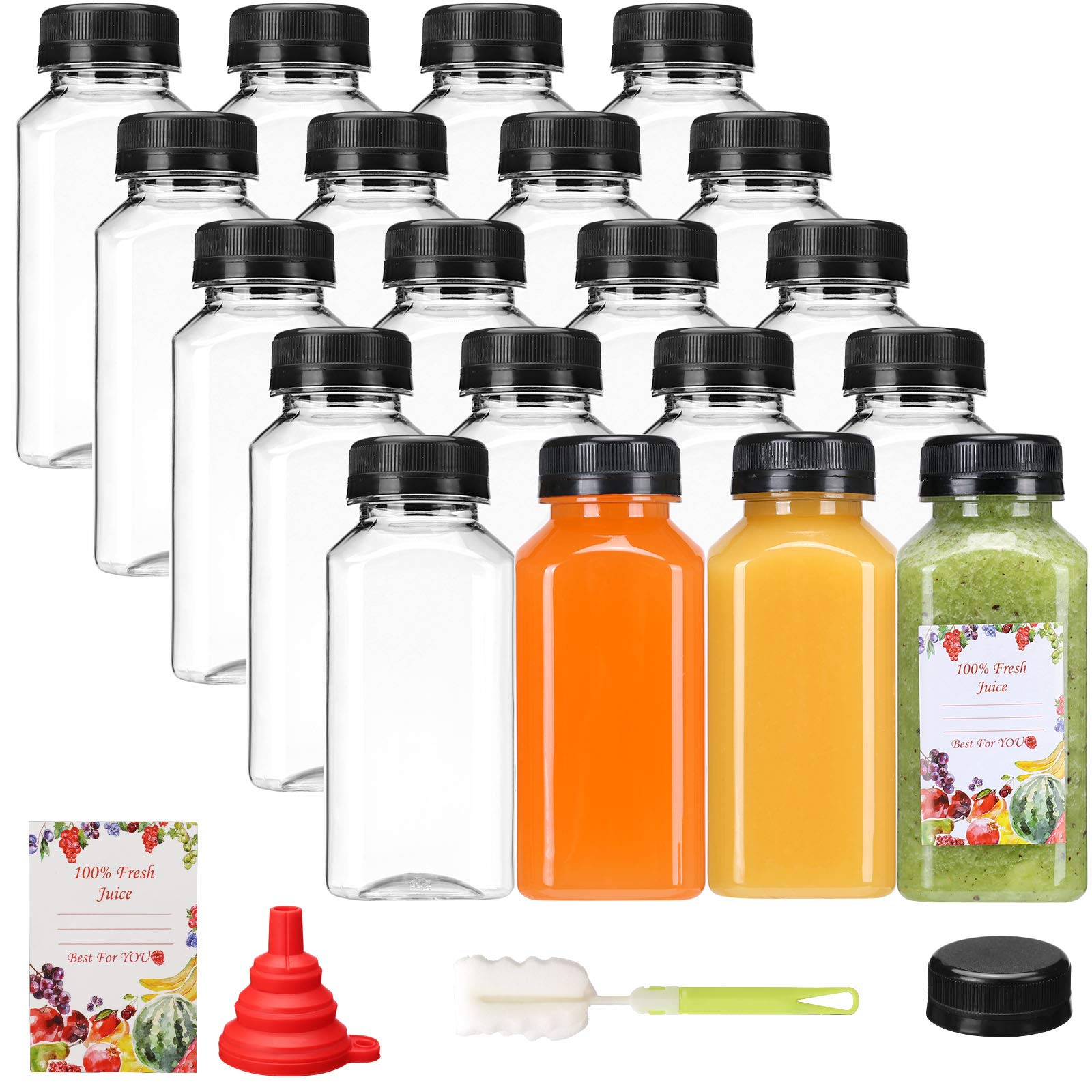 SUPERLELE 8 oz Plastic Bottles (20-Pack)