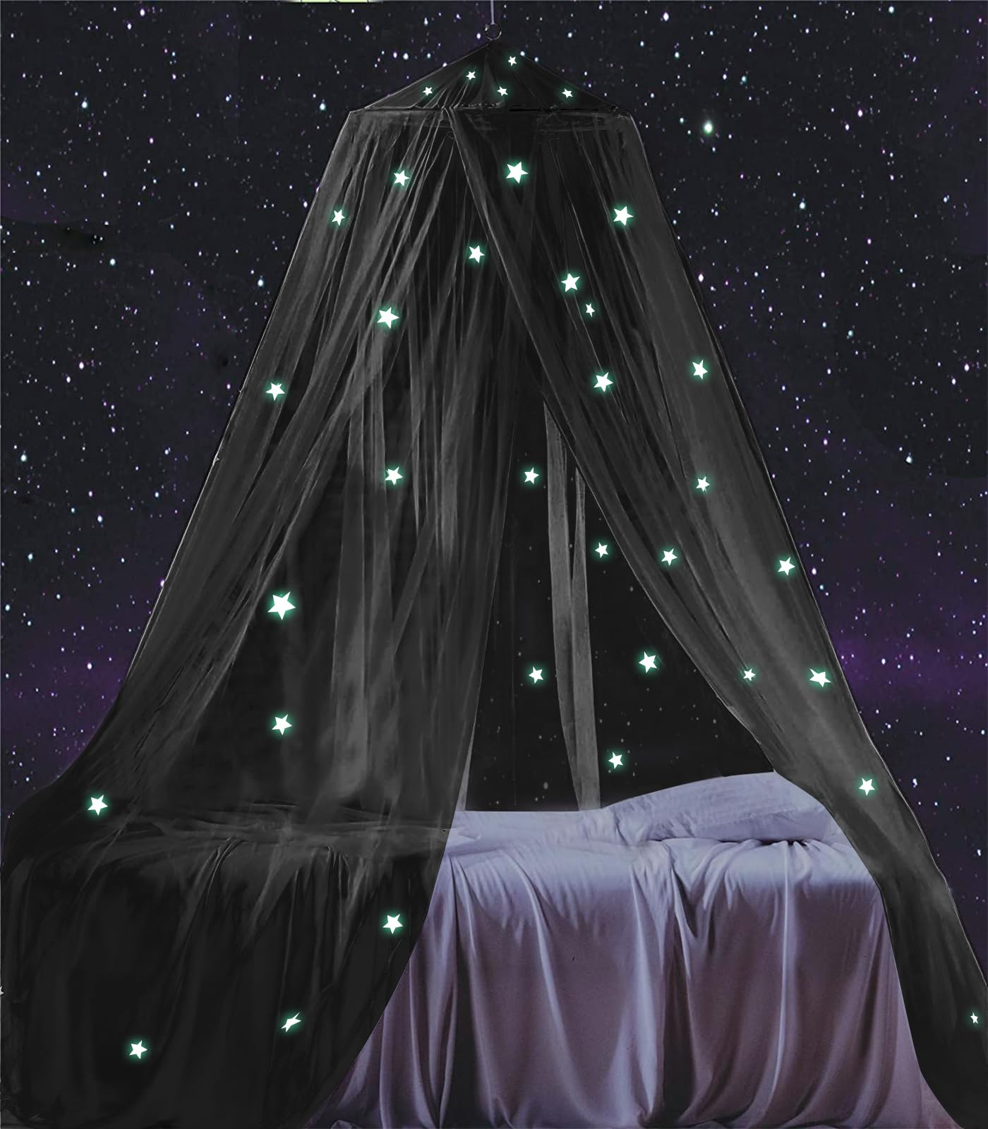 South to East Starry Bed Canopy