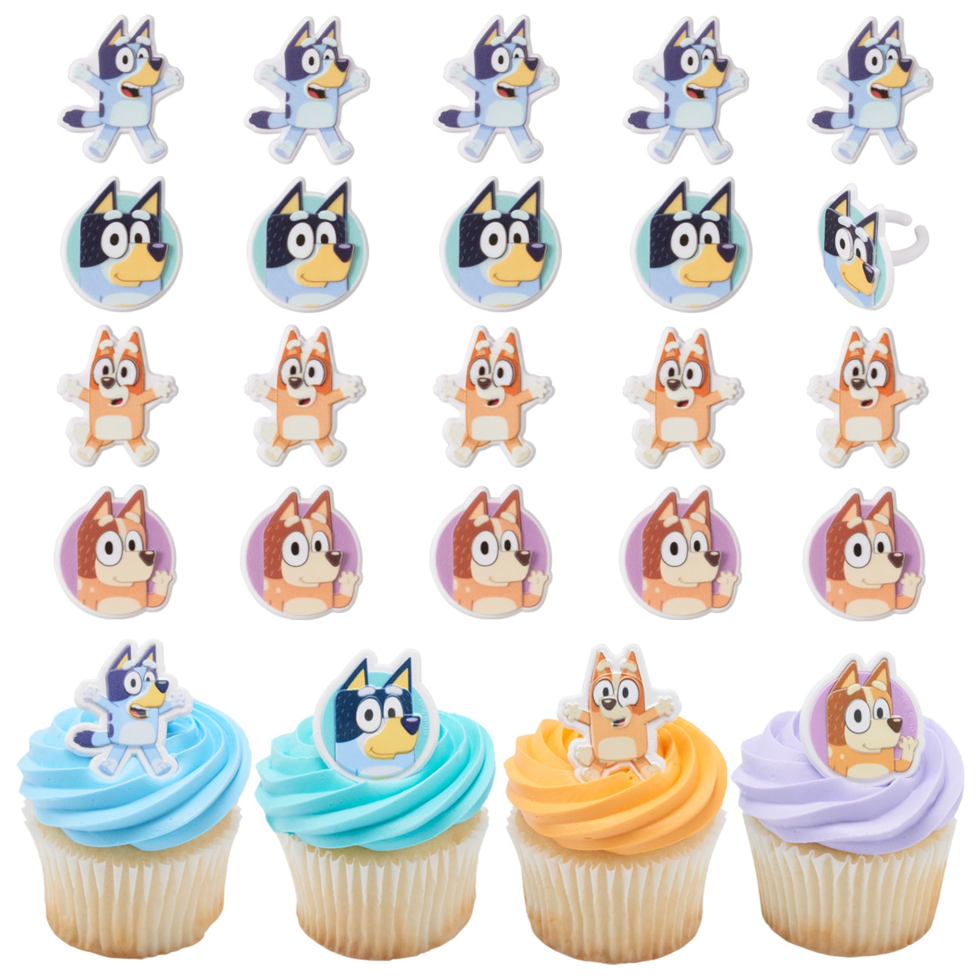 DecoPac Bluey Cupcake Rings