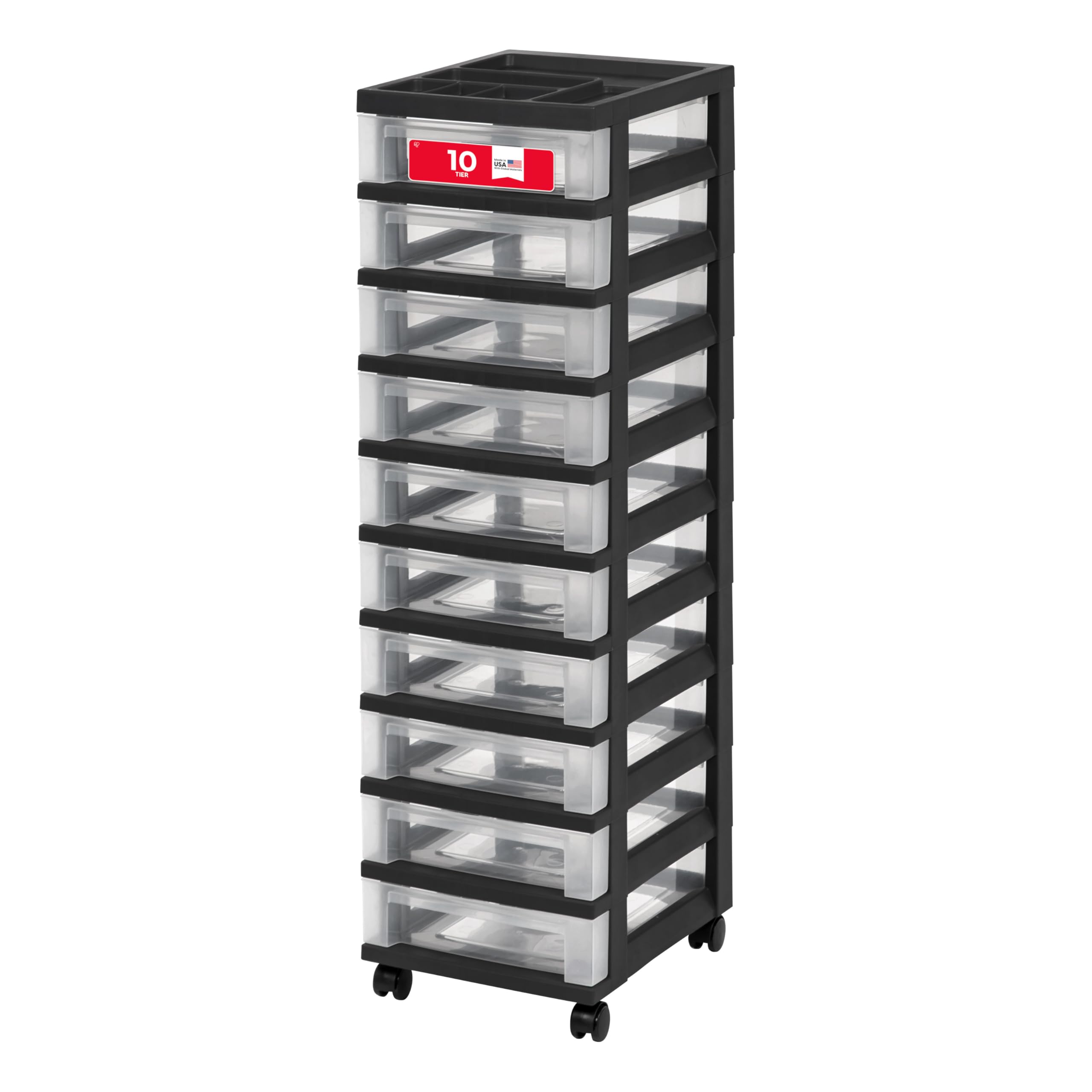 IRIS 10-Drawer Rolling Cart