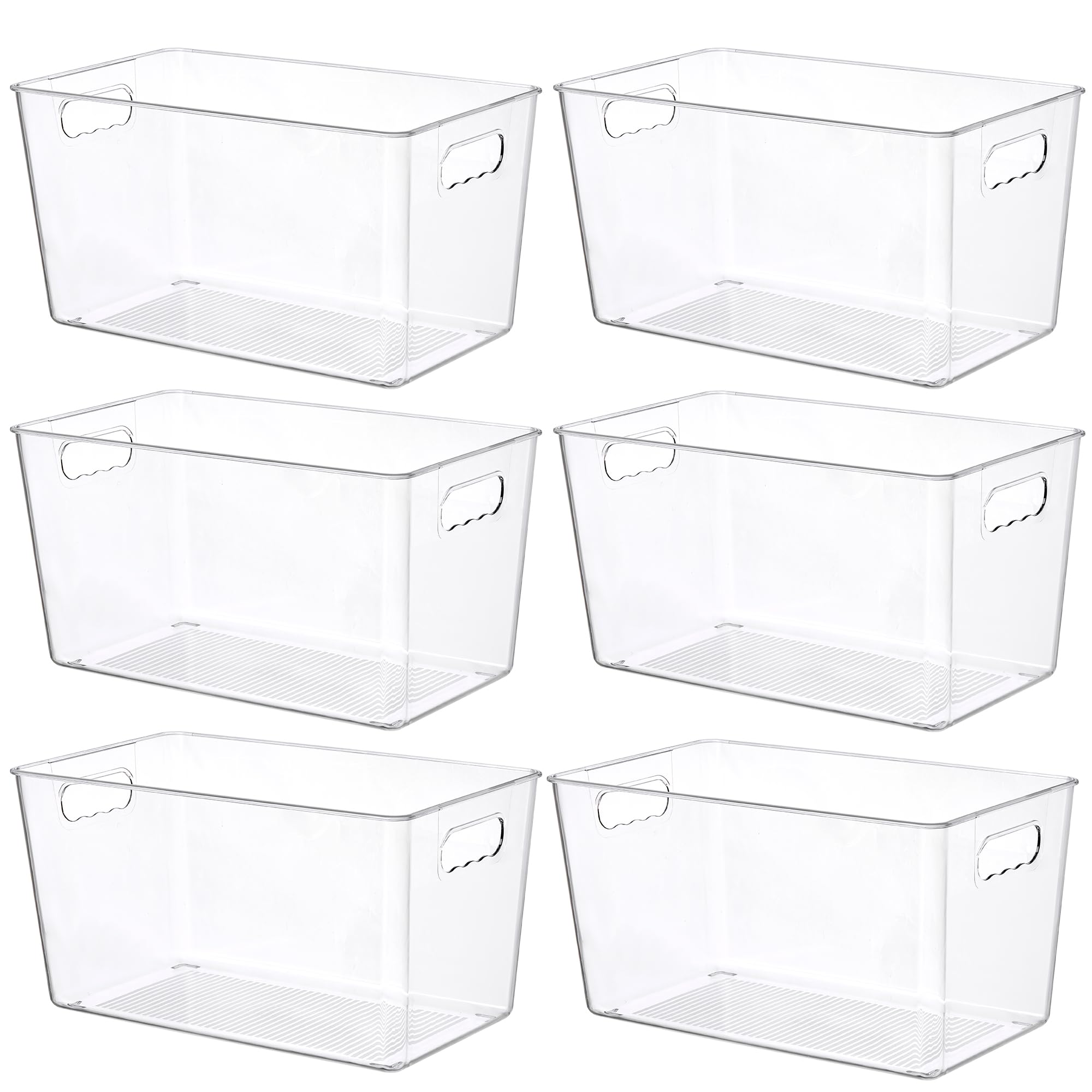Vtopmart Clear Plastic Storage Bins XL