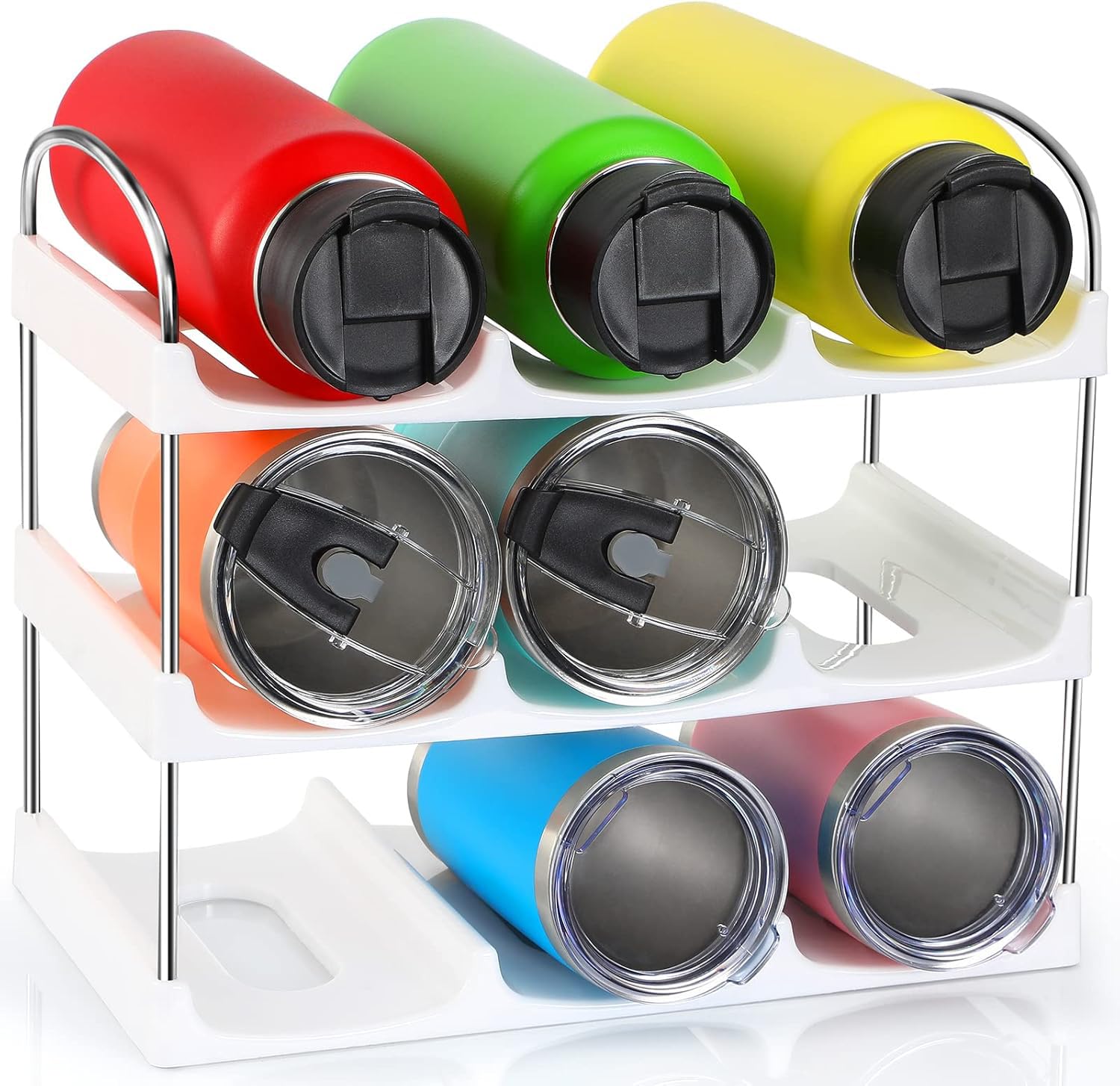 LANDNEOO 3-Tier Large-Compartment Rack (White)