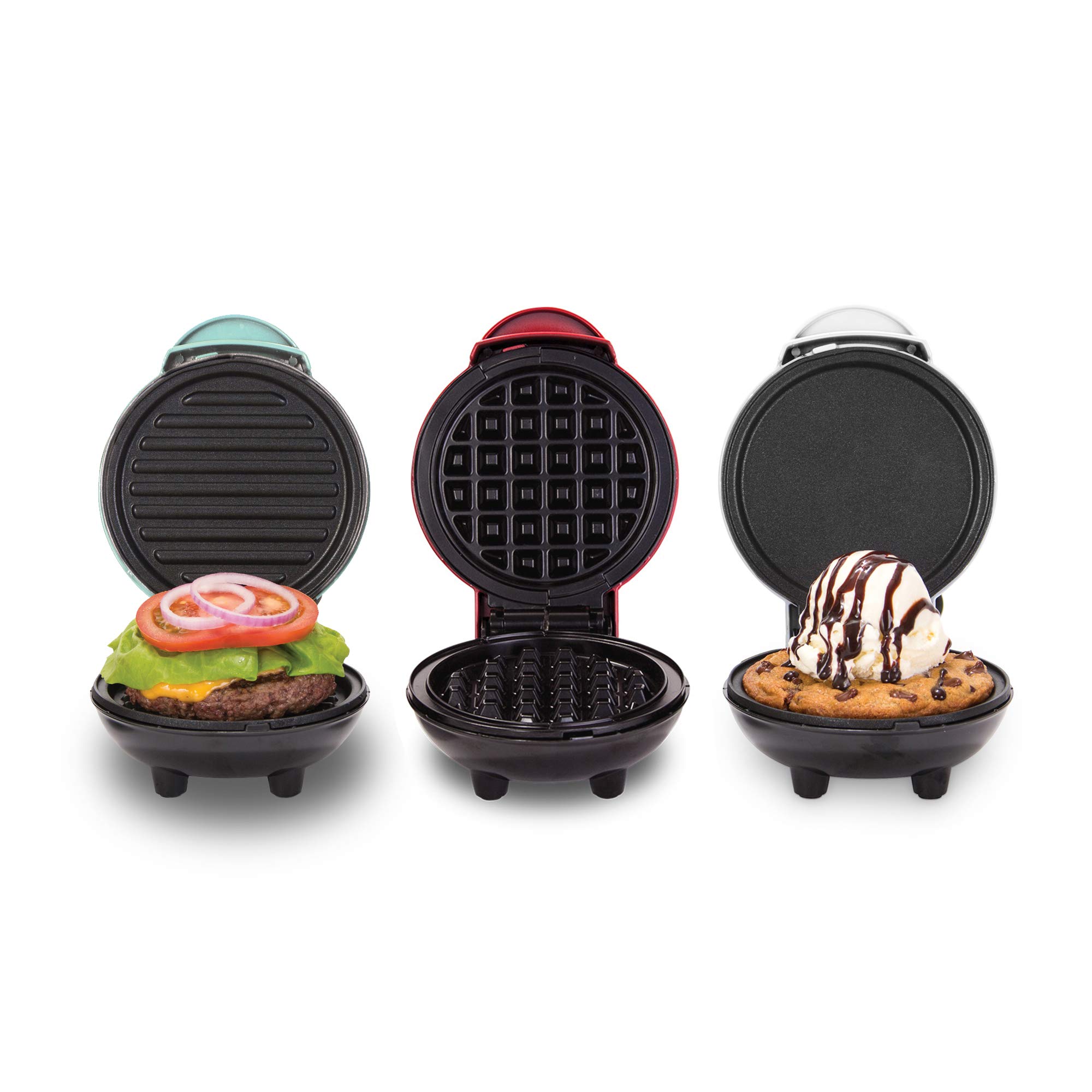 Dash Mini Maker Set (Waffle, Griddle, Grill)