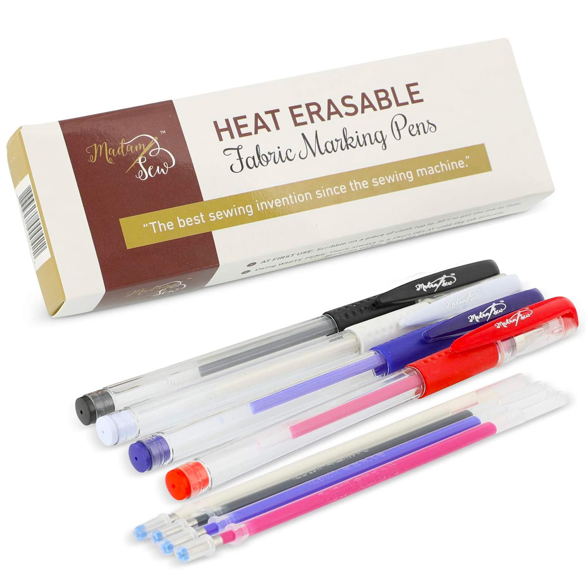 Madam Sew Heat Erasable Fabric Marking Pens
