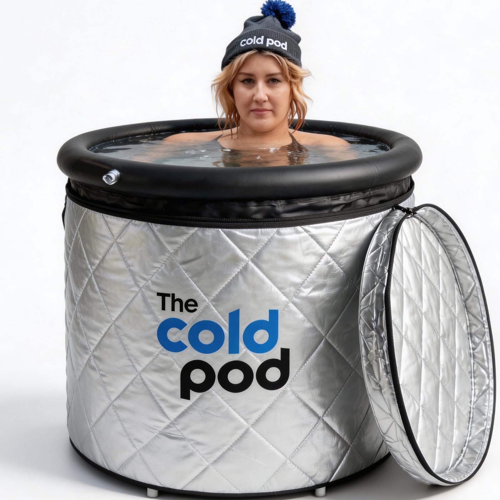 The Cold Pod Cold Plunge Tub (Bundle with Full-Wrap Insulation Cover)