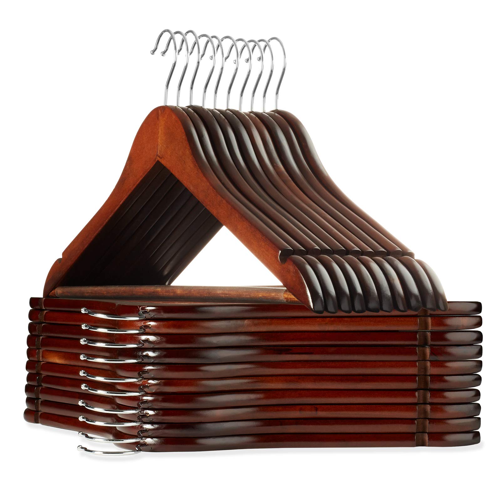 Casafield Walnut Wooden Hangers