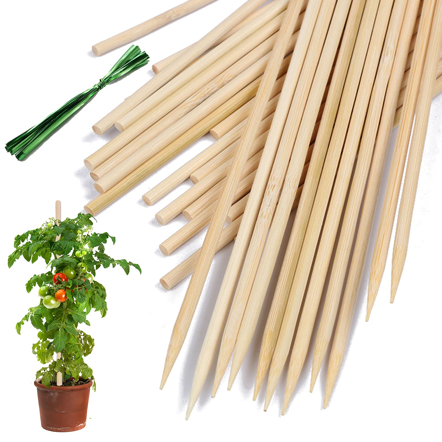 HAINANSTRY Bamboo Plant Stakes