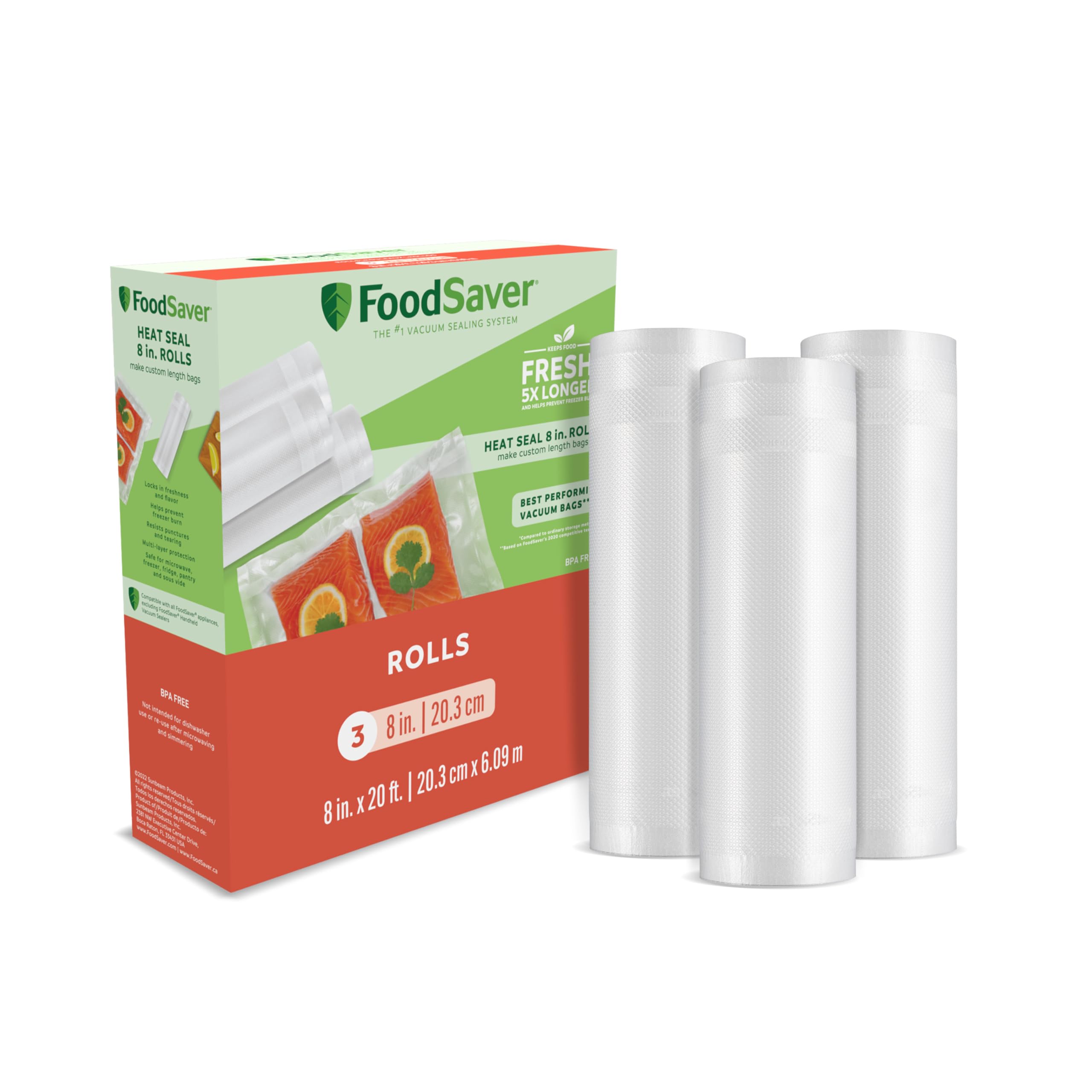 FoodSaver Custom Fit Vacuum Sealer Roll