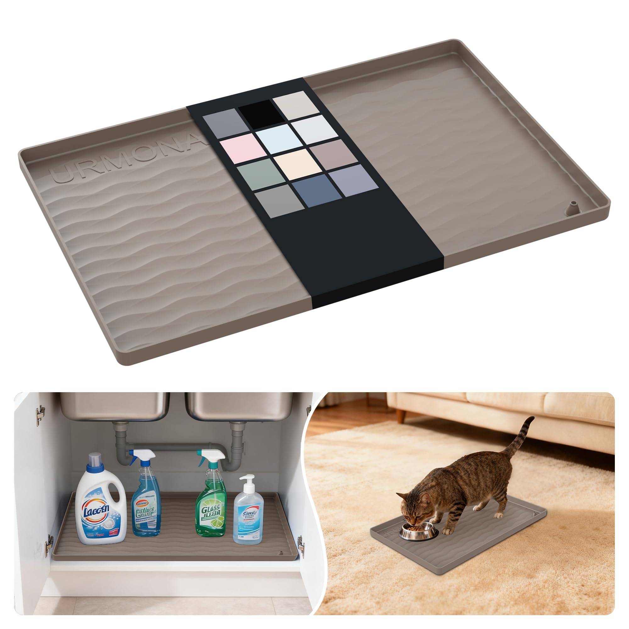 URMONA Silicone Under Sink Mat