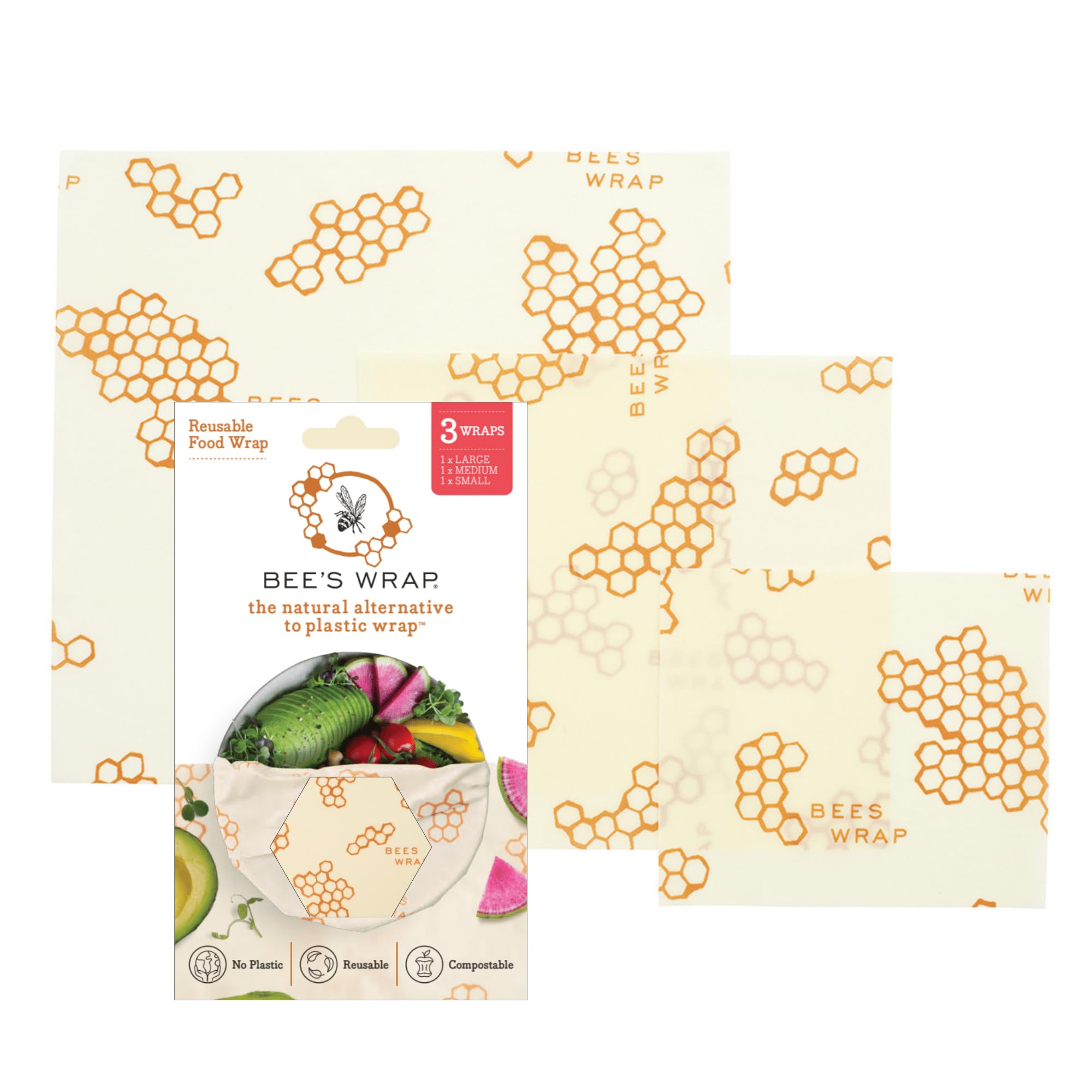Bee's Wrap Beeswax Wraps (3-Pack)
