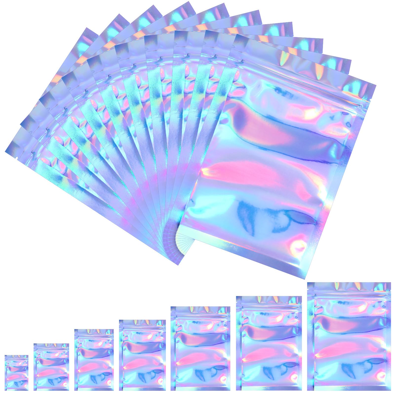 Blulu Holographic Resealable Bags 5x7