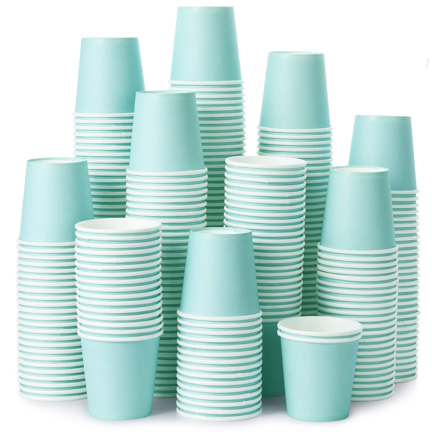 AOZITA 3 oz Paper Cups (Sky Blue)