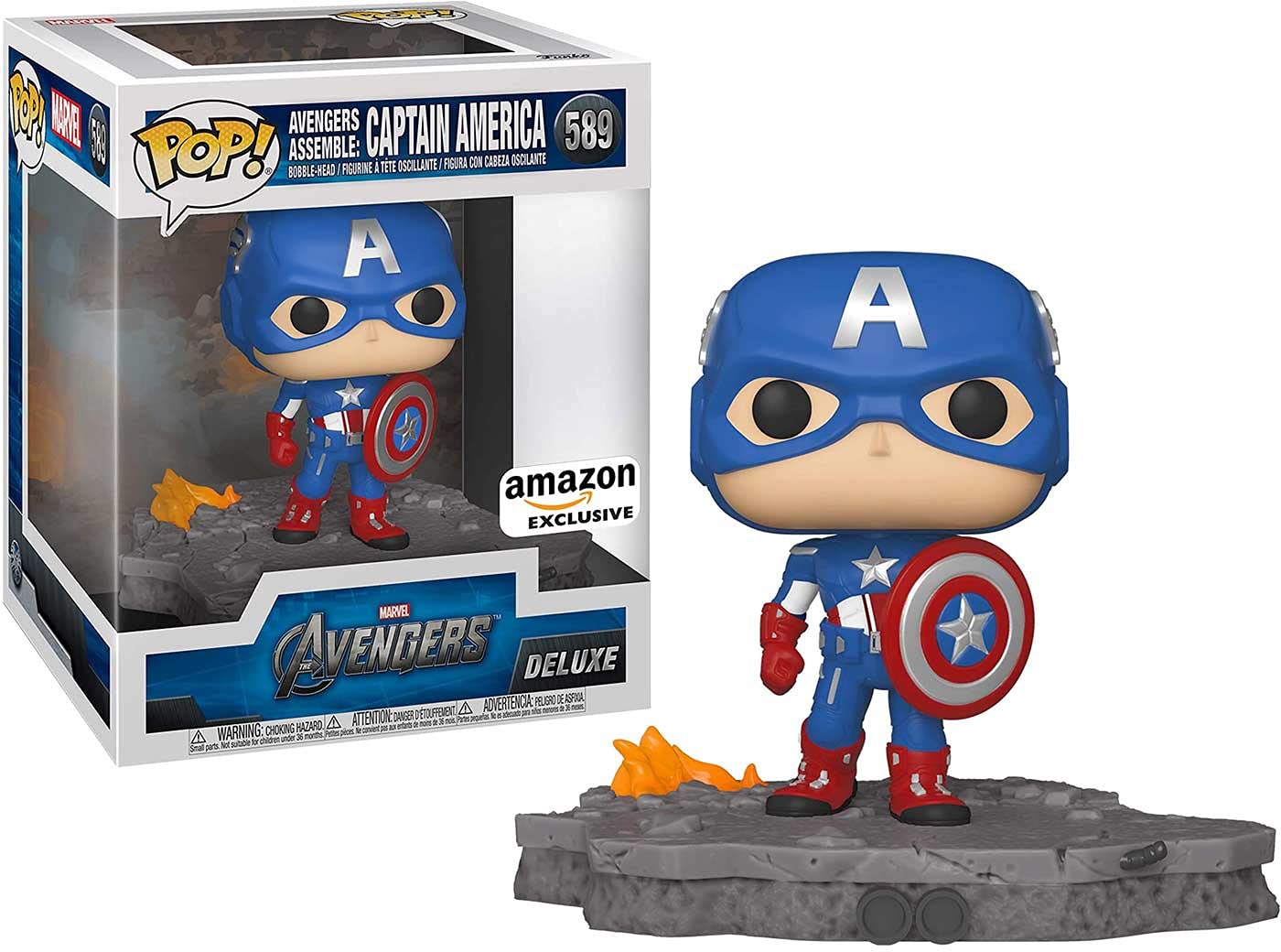 Funko Pop! Deluxe Captain America (Avengers Assemble)