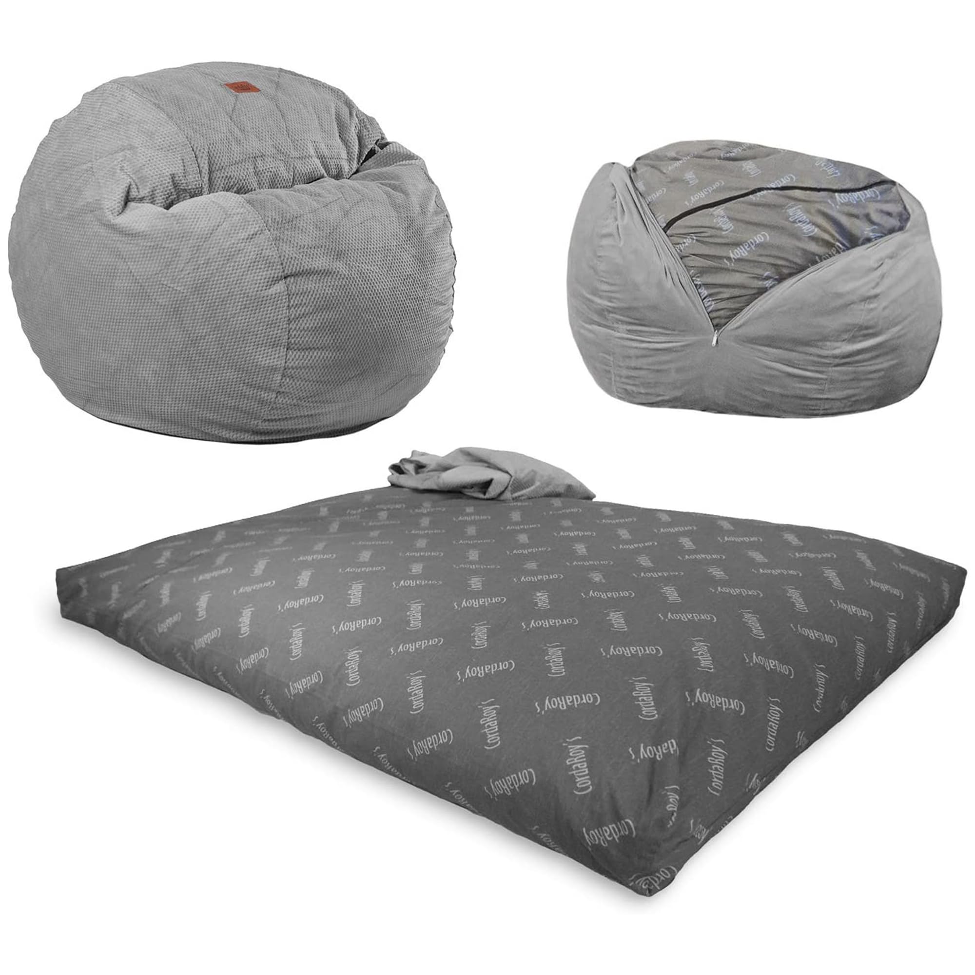 CordaRoy's Chenille Convertible Bean Bag (Queen)