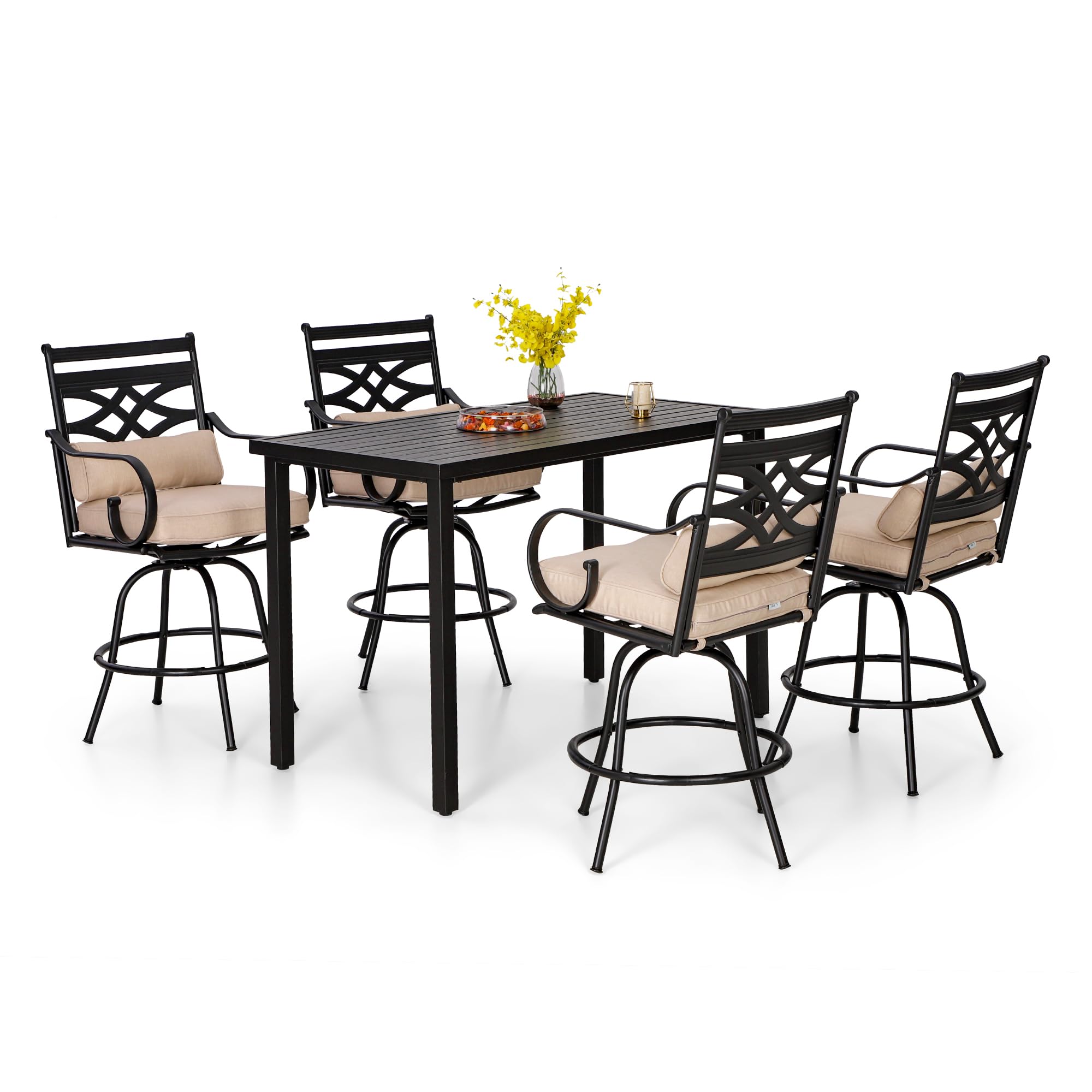PHI VILLA 5-Piece Patio Bar Set