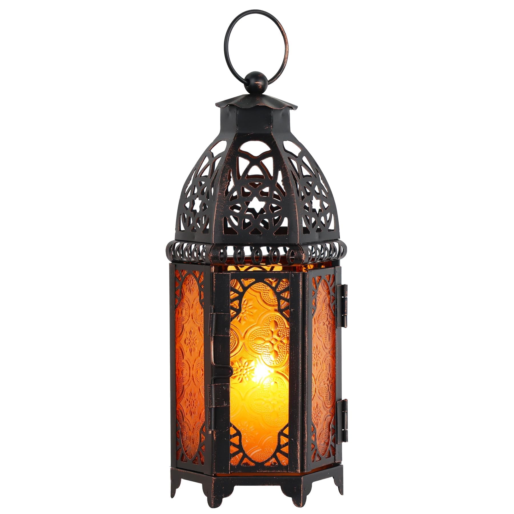 DECORKEY Moroccan Amber Lantern