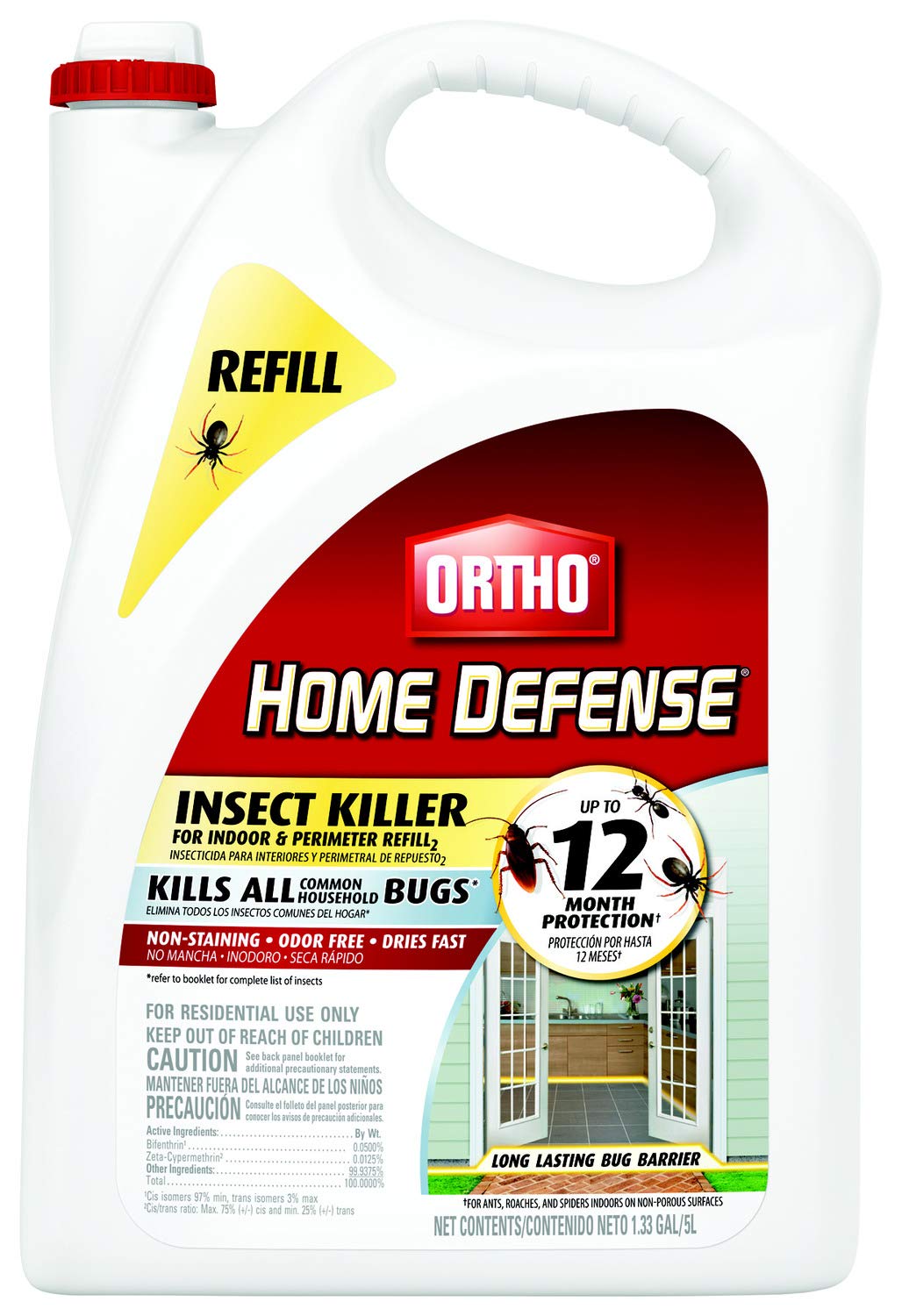 Ortho Home Defense Insect Killer for Indoor and Perimeter Refill2 - Ready-To-Use Bug Spray Refill