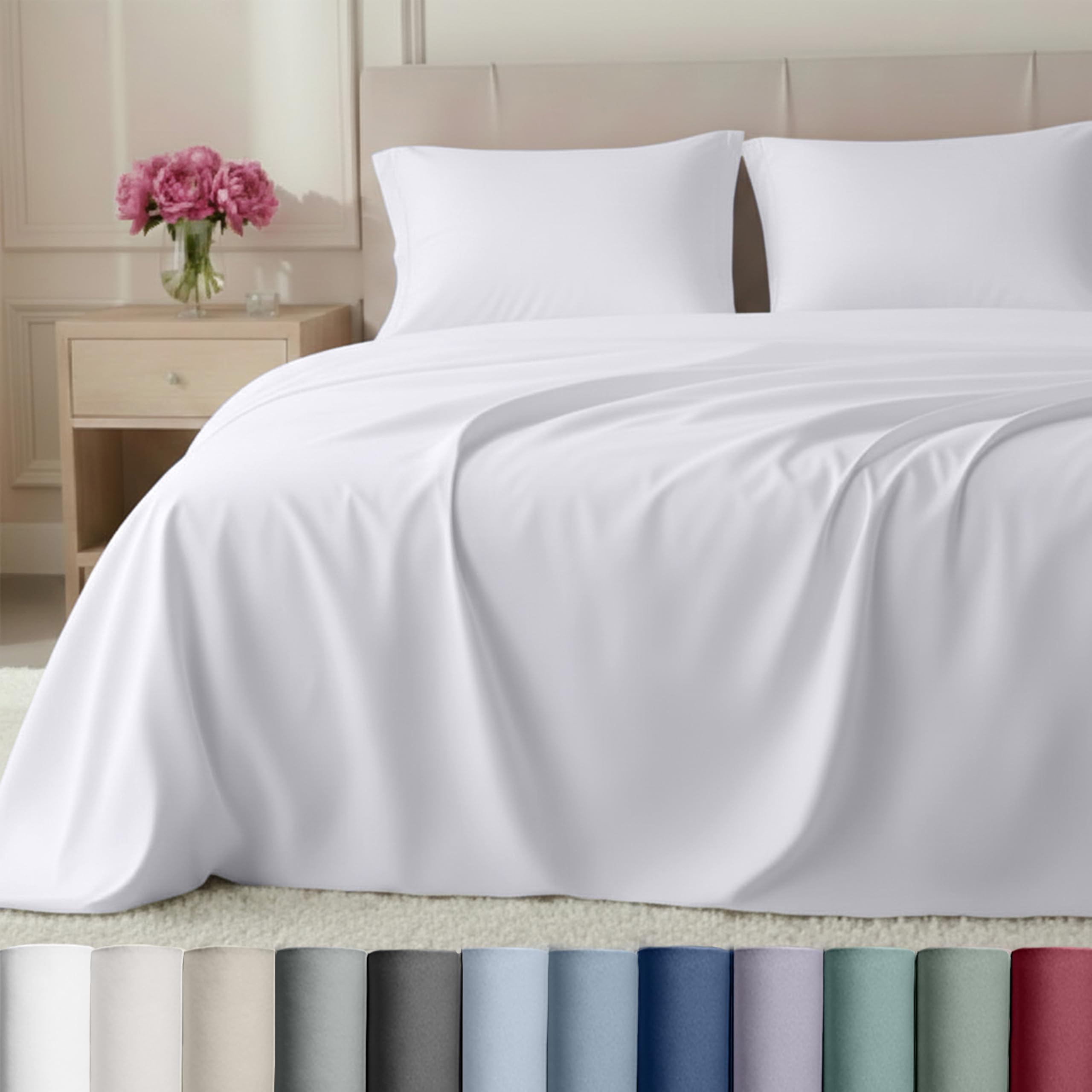 California Design Den 800TC Sateen King Sheets