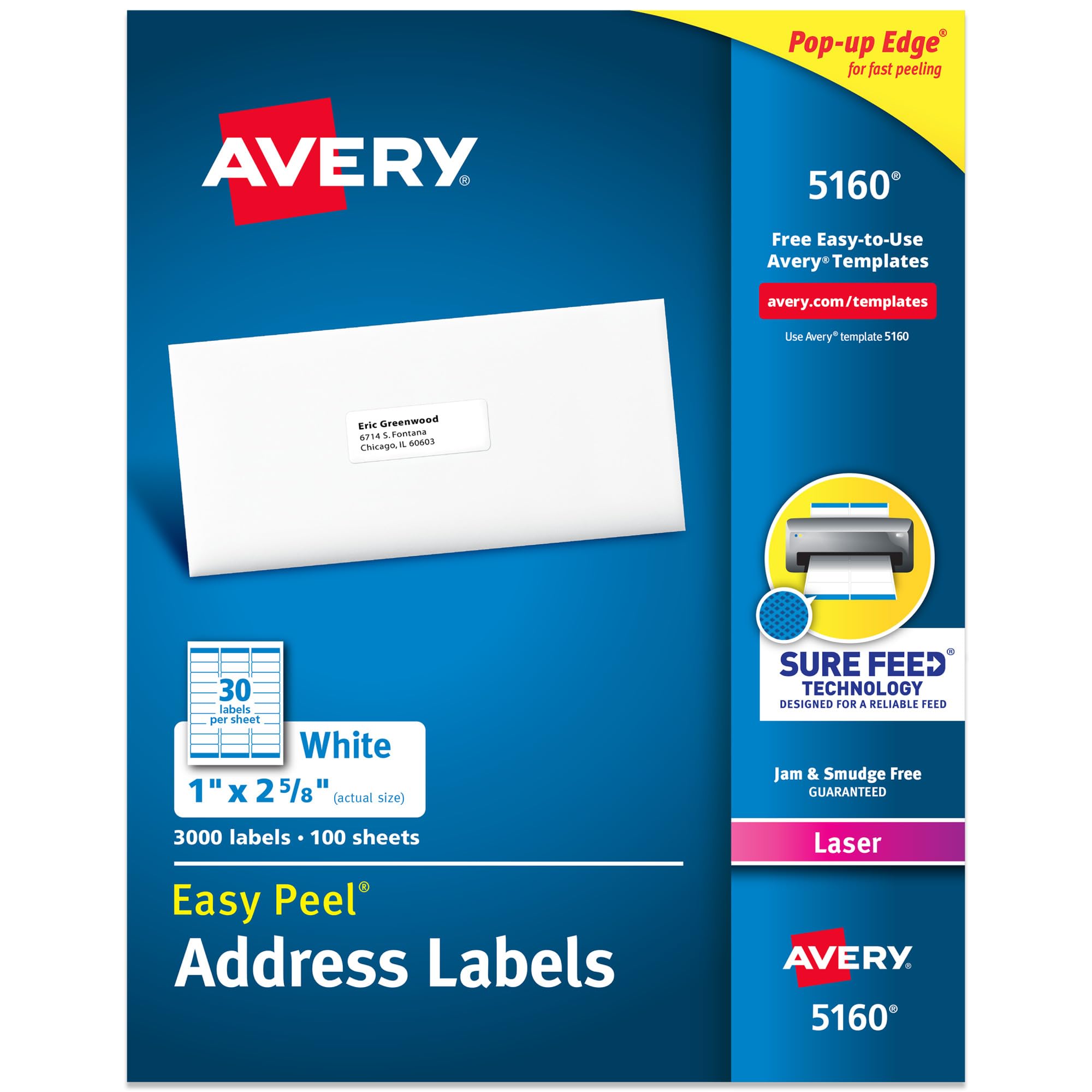 Avery 5160 Easy Peel Address Labels (Bulk)