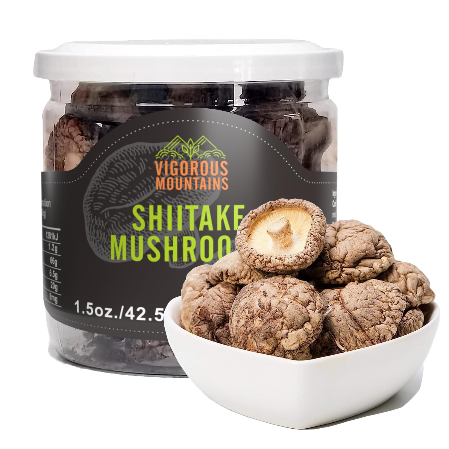 VIGOROUS MOUNTAINS Dried Shiitake (2–3 cm)