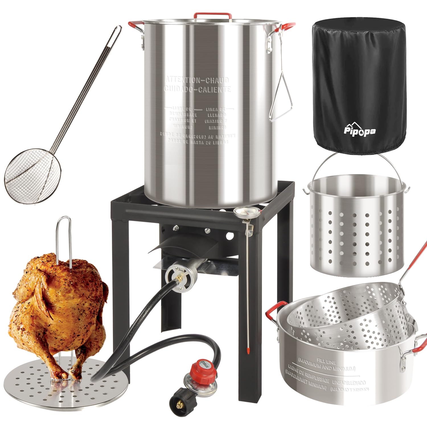 Pipopa 30qt & 10qt Outdoor Fryer Set