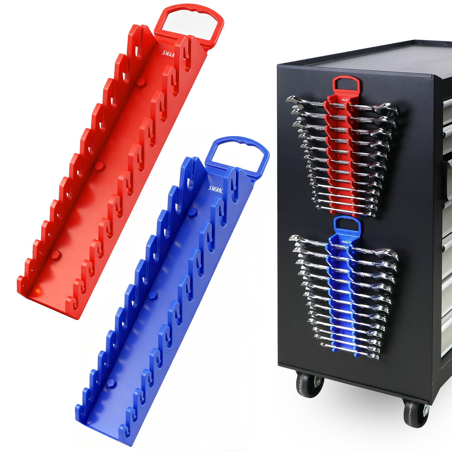 SWANLAKE Magnetic Wrench Organizer (24-slot)