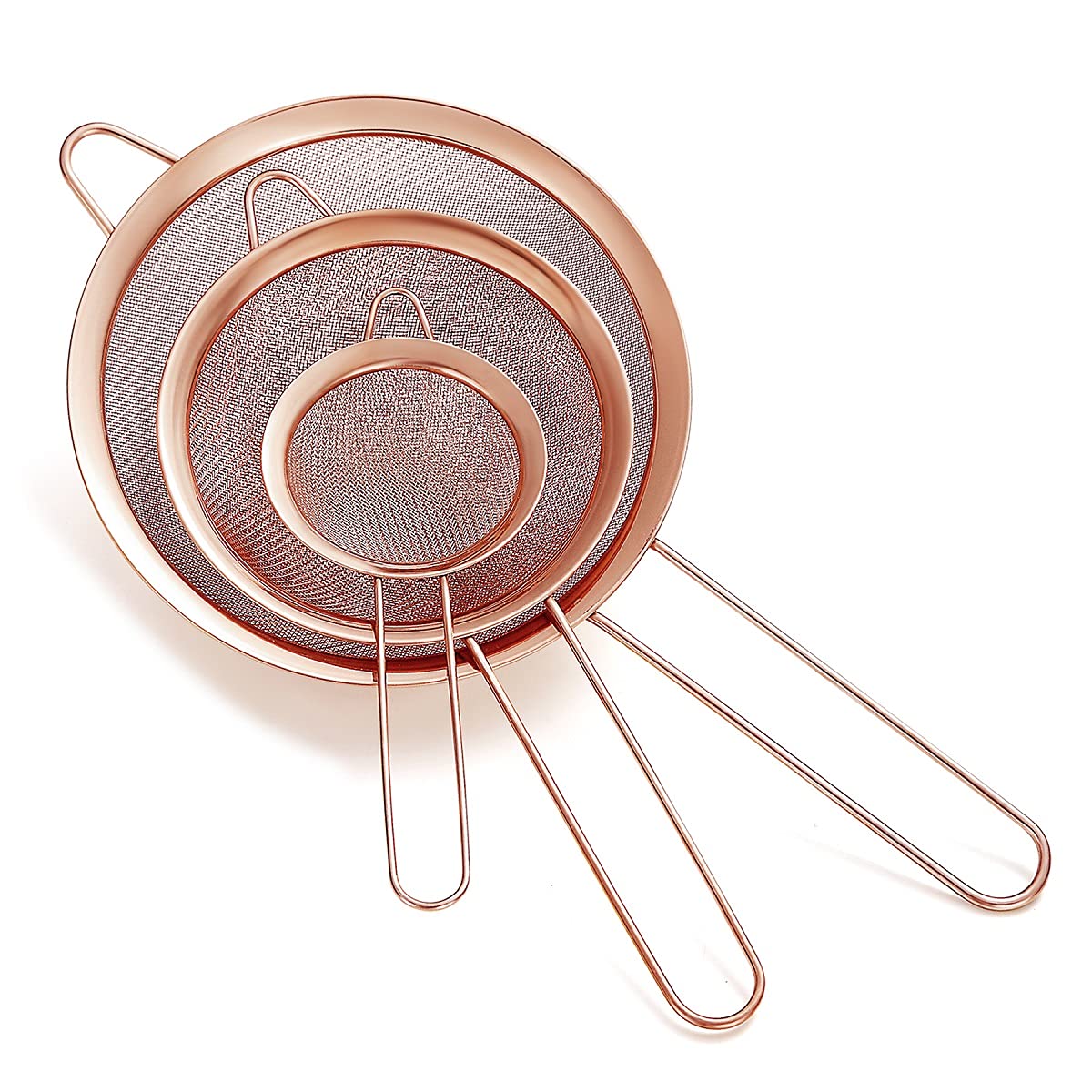 Homquen Copper Fine Mesh Strainer Set