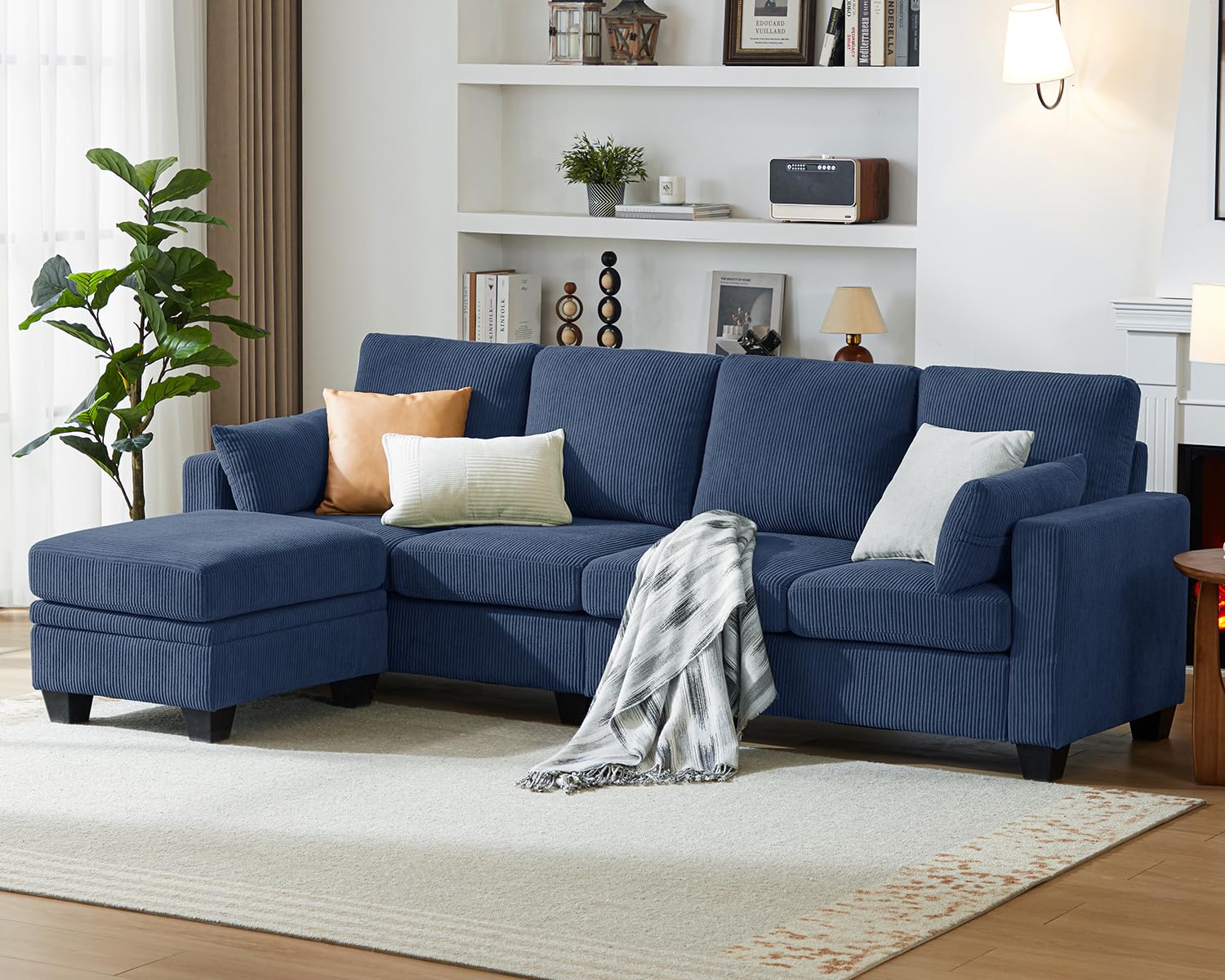CHIC HOUSE Corduroy Modular Sectional