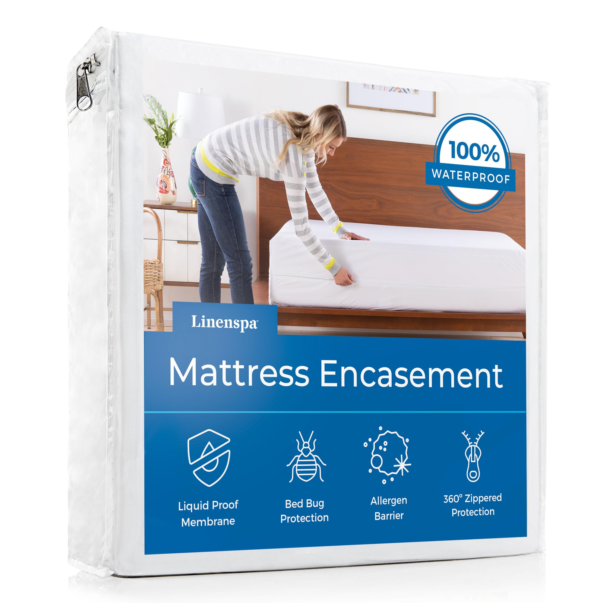 Linenspa Zippered Mattress Encasement