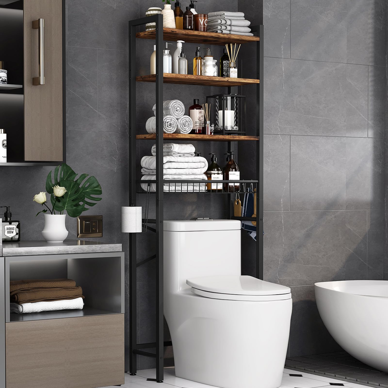 Kalrin 4-Tier Over-the-Toilet Storage Rack