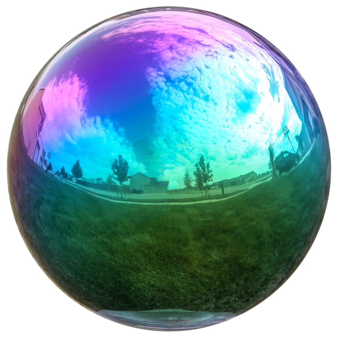 Lily's Home Rainbow Stainless Steel Gazing Globe