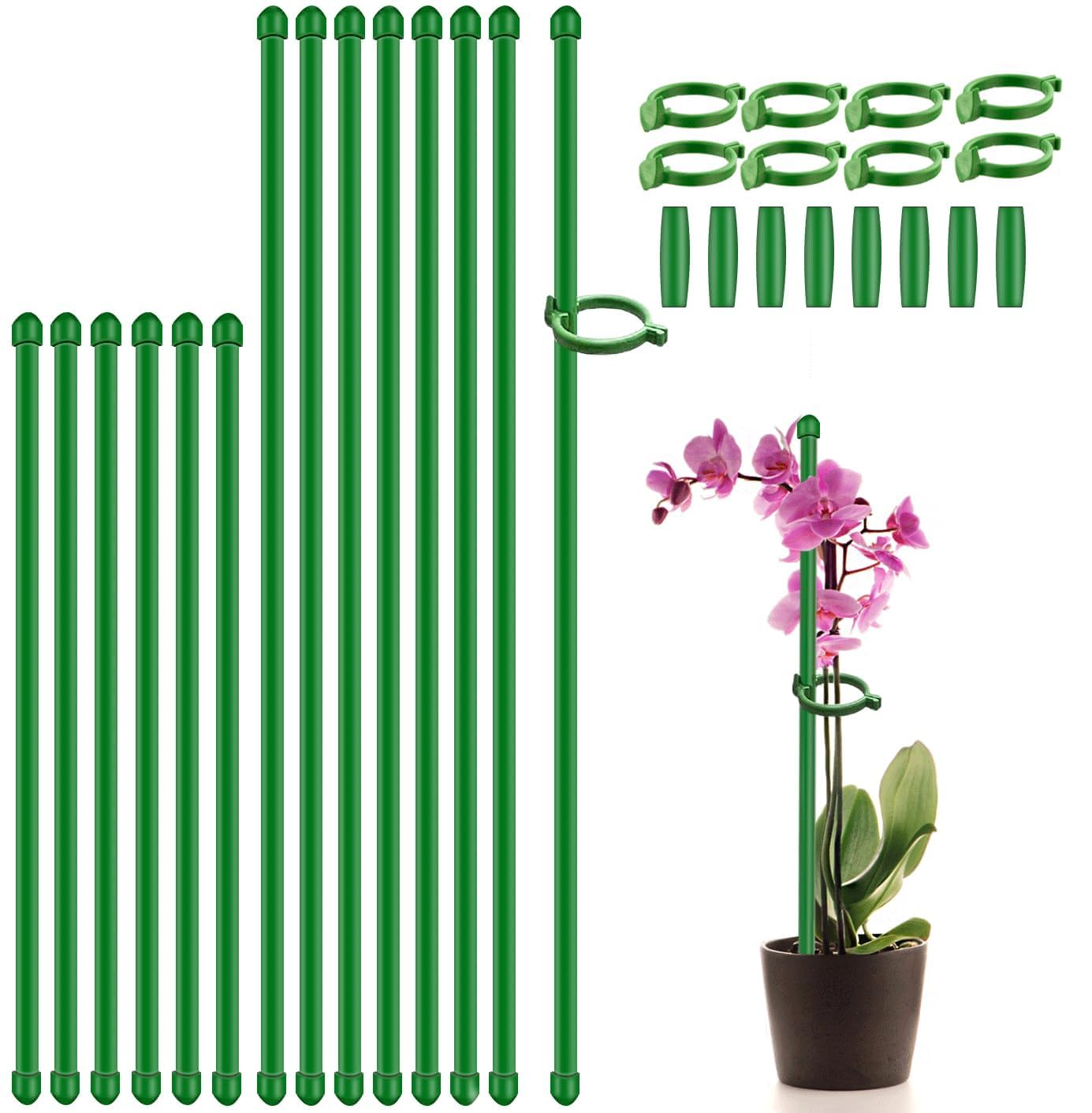 SupKing Adjustable Plant Stakes with Clips