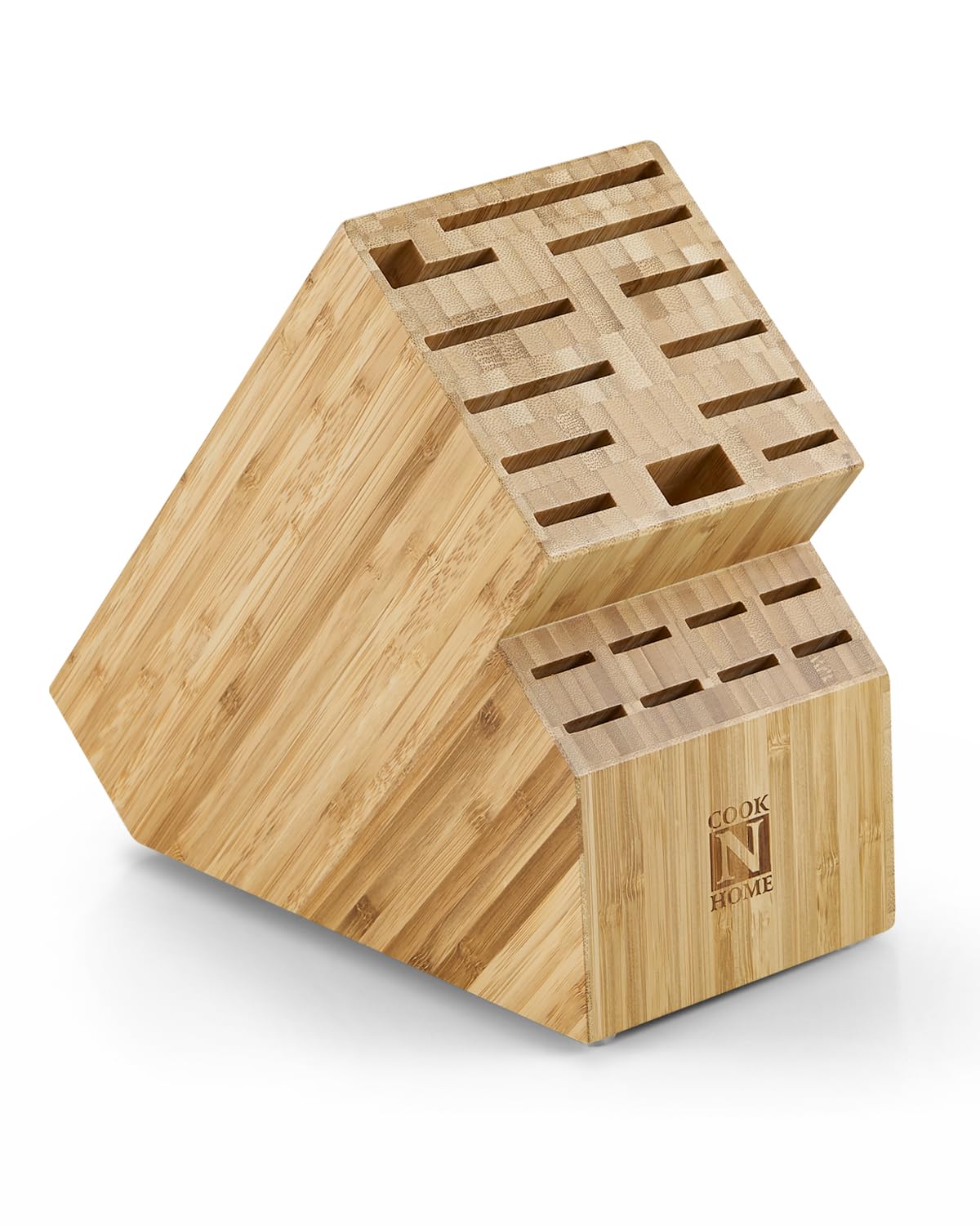 Cook N Home 20-Slot Bamboo Block