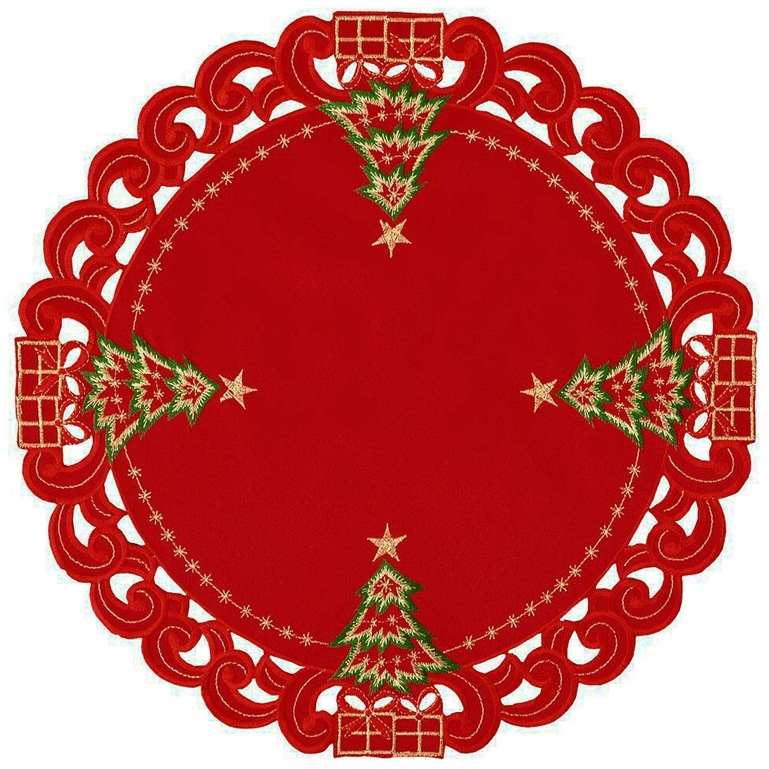 Grelucgo Embroidered Holiday Placemat